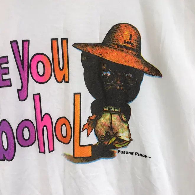 Vintage Vintage 90’ BOHOL ISLAND PHILIPPINES Art Hand Made Tee Shirt Size M / US 6-8 / IT 42-44 - 2 Thumbnail