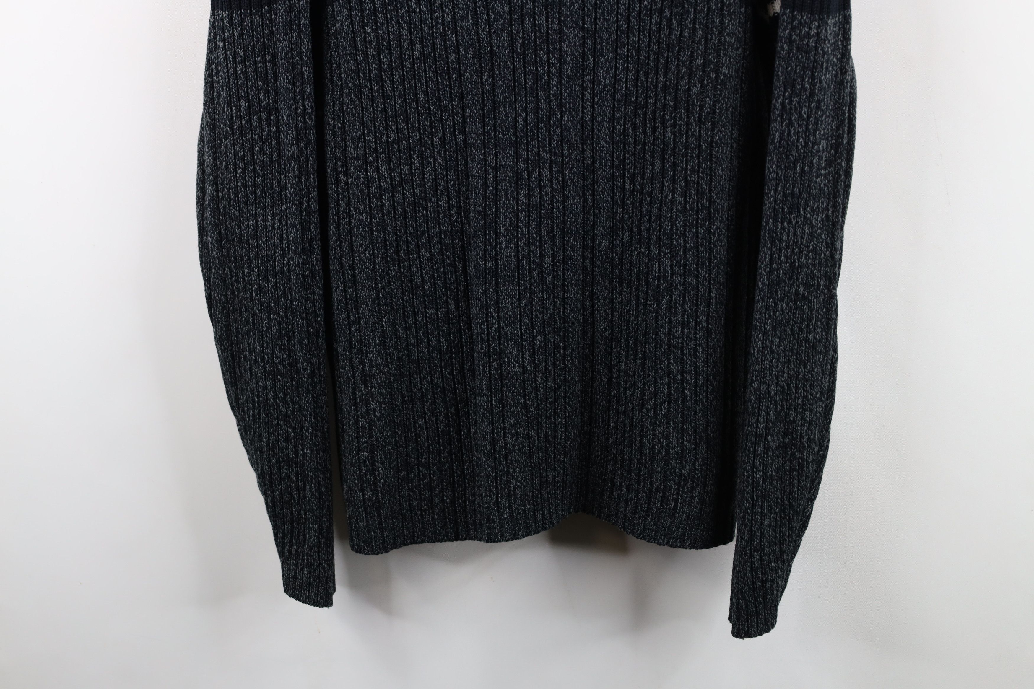 Vintage Vintage 90s Streetwear Chunky Ribbed Knit Sweater Gray Size US XL / EU 56 / 4 - 3 Thumbnail