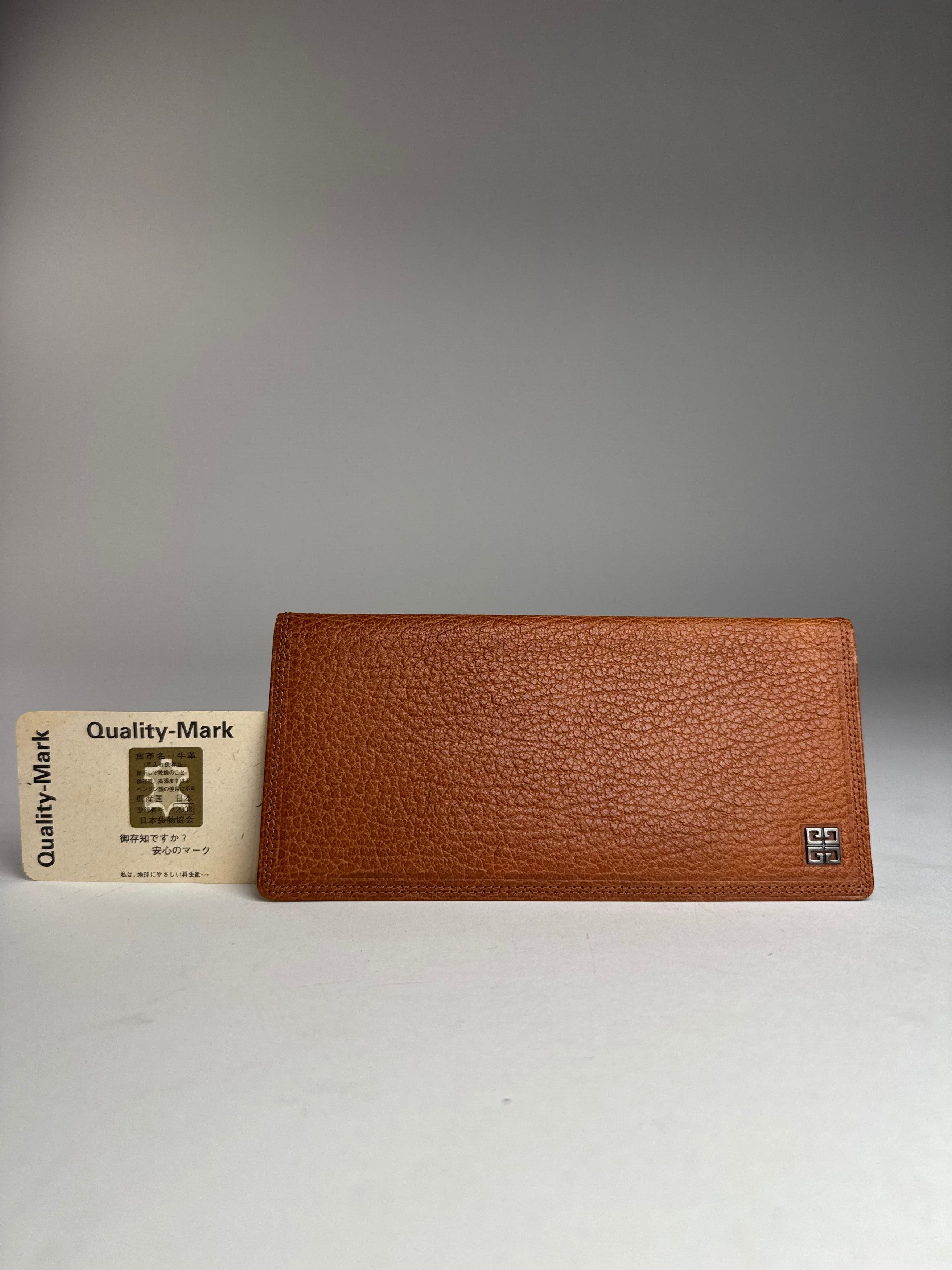 Vintage Leather Card Holder ID Holder Brown