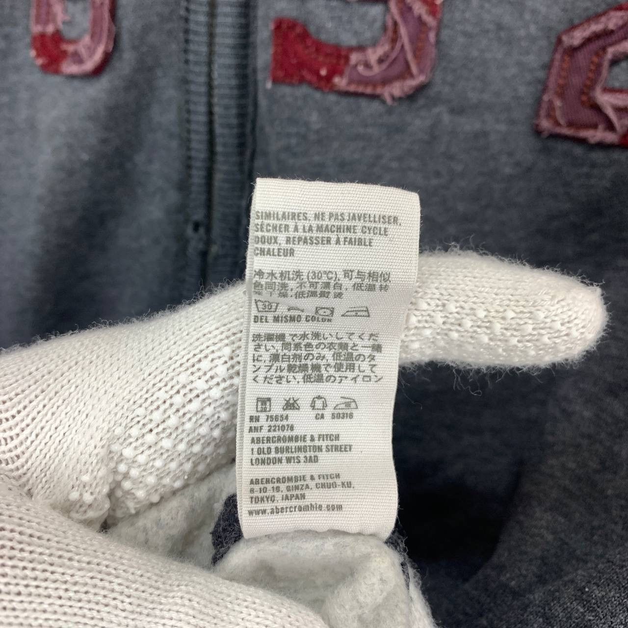 Abercrombie & Fitch ABERCROMBIE & FITCH Distress Sweatshirt / Jacket #2315-01 Size US S / EU 44-46 / 1 - 8 Thumbnail