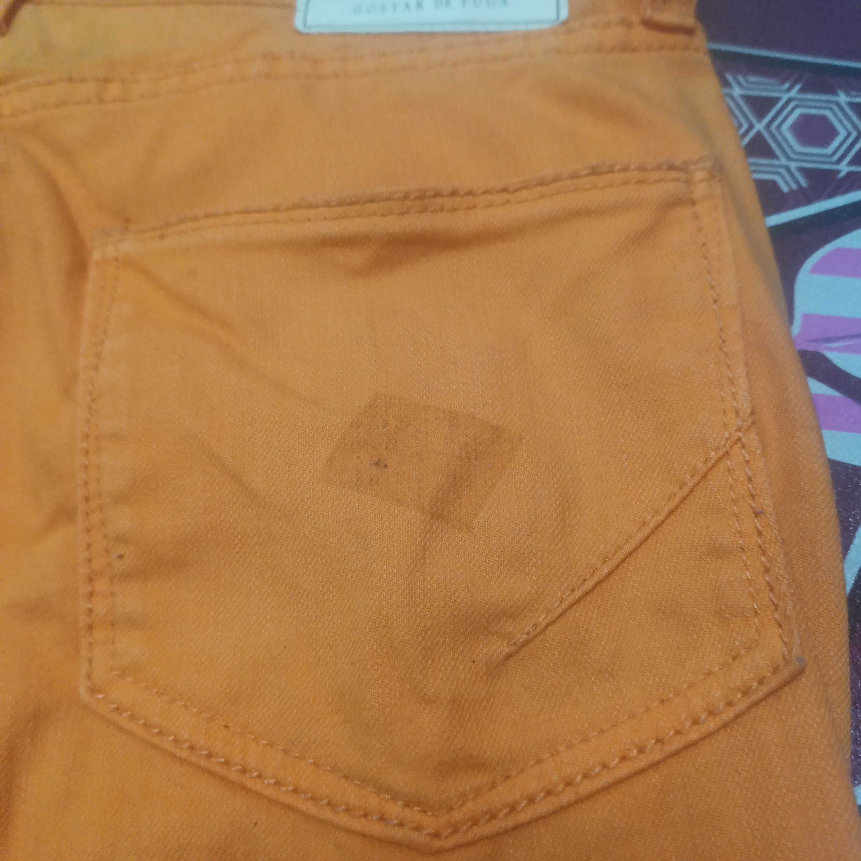 GOSTAR DE FUGA Rare!!! Gostar De Fuga Orange Trousers Pants Size US 31 - 13 Thumbnail