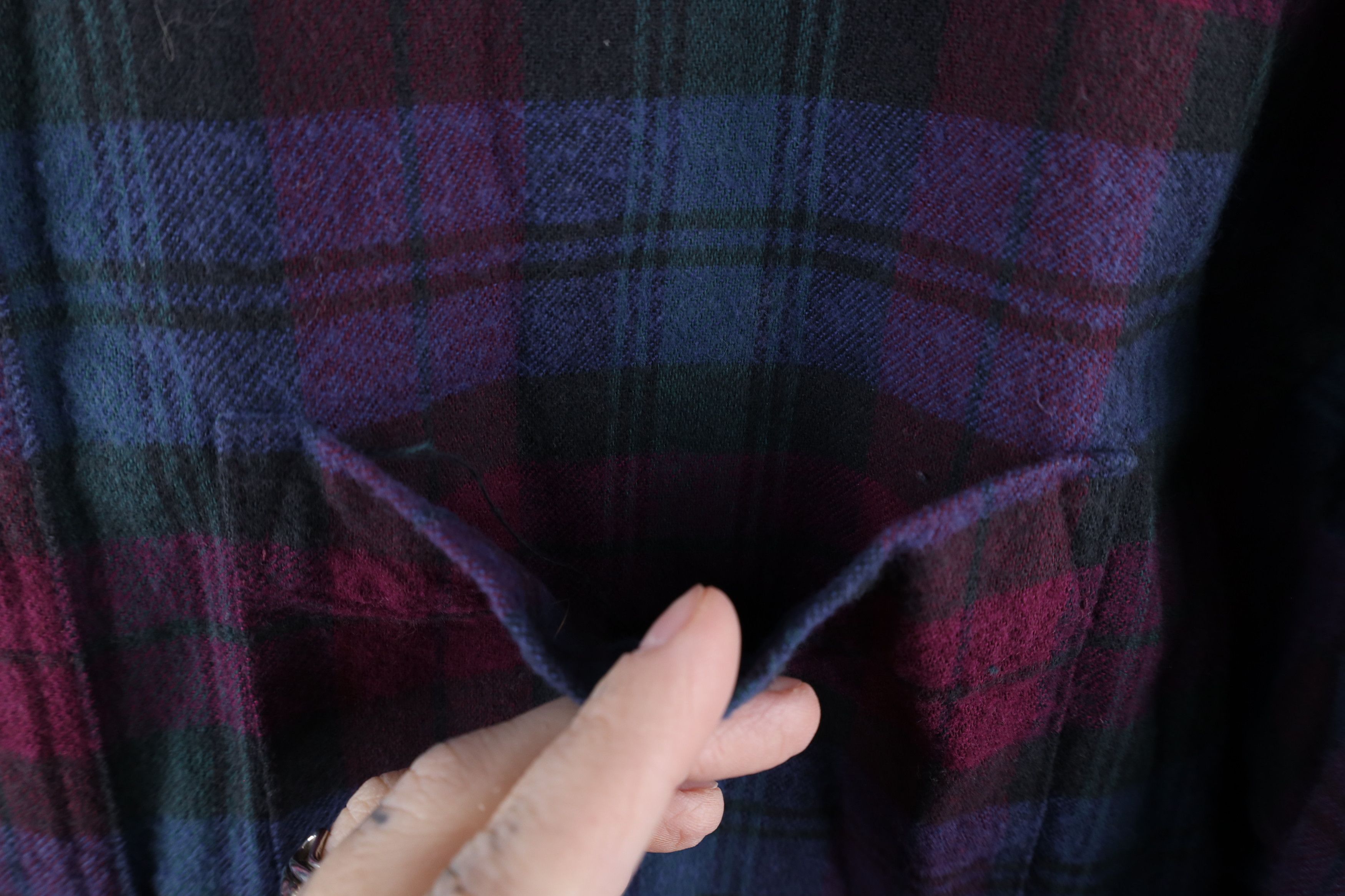 L.L. Bean × Vintage Vintage 90s LL Bean Flannel Collared Button Down Shirt Plaid Size US L / EU 52-54 / 3 - 4 Thumbnail