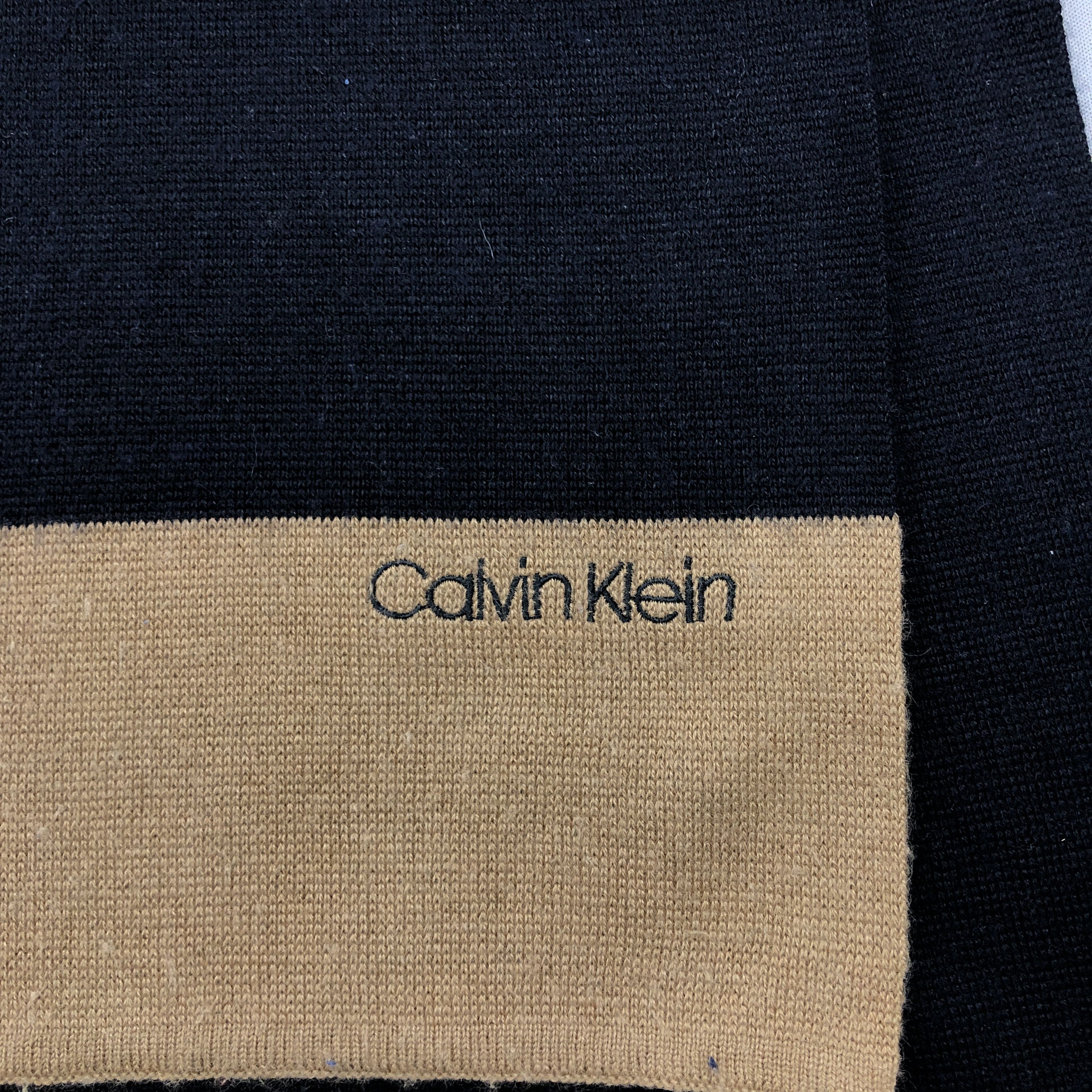 Trussardi Vintage Calvin Klein Scarf Ribbed Knit Wool Scarves Size ONE SIZE - 4 Thumbnail