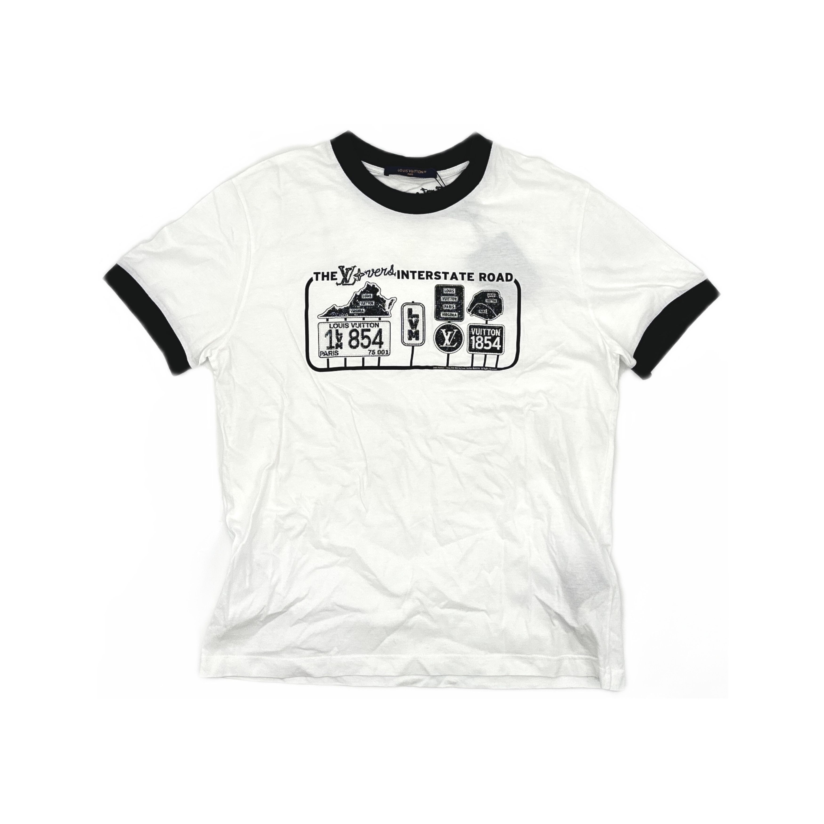 Louis Vuitton Louis Vuitton Interstate Road Graphic T-Shirt Size M Size US M / EU 48-50 / 2 - 1 Thumbnail