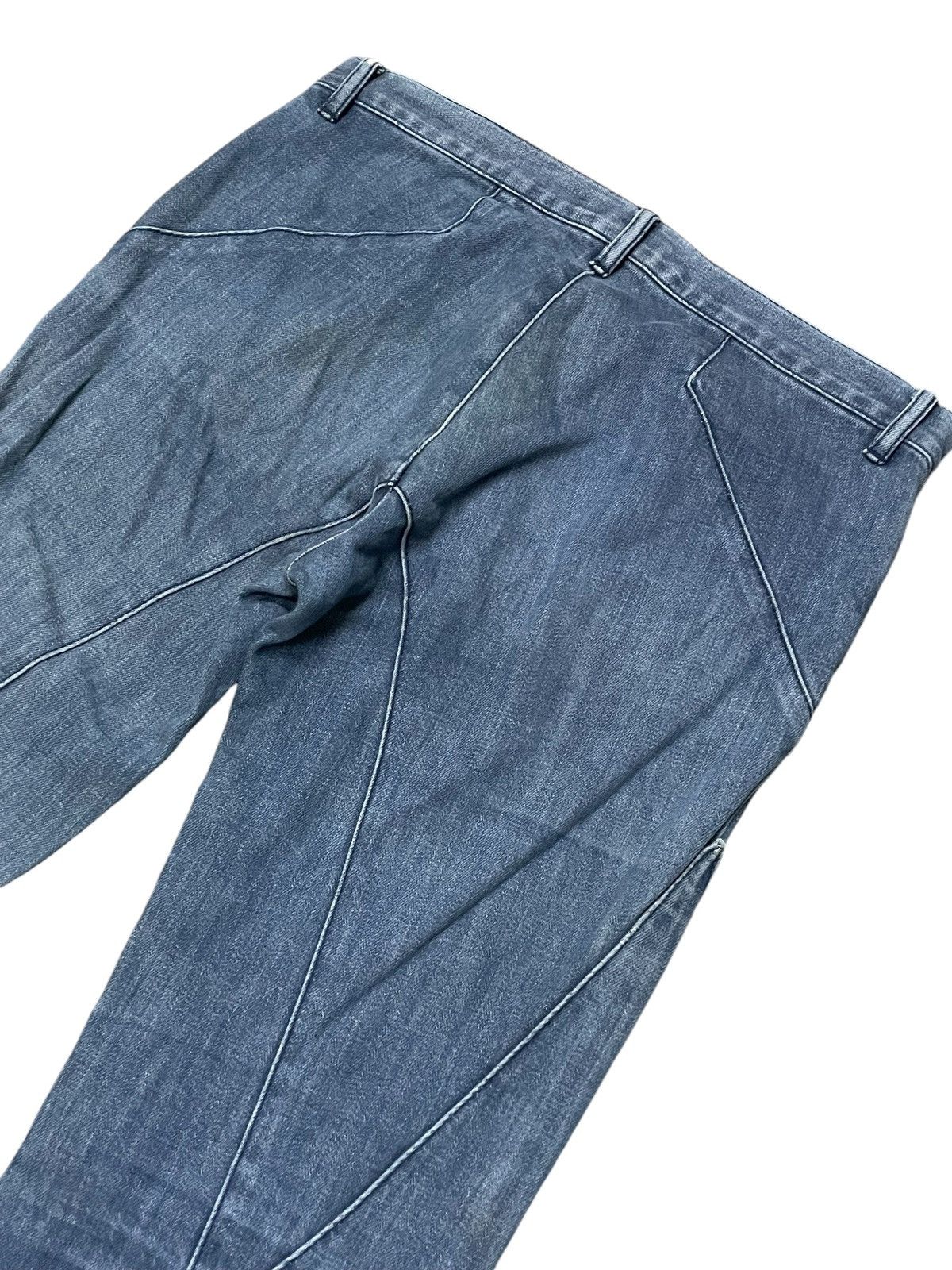 If Six Was Nine × Japanese Brand × Le Grande Bleu (L.G.B.) Super Flared Tribal Layered Jeans By Vivayou Size US 29 - 8 Thumbnail