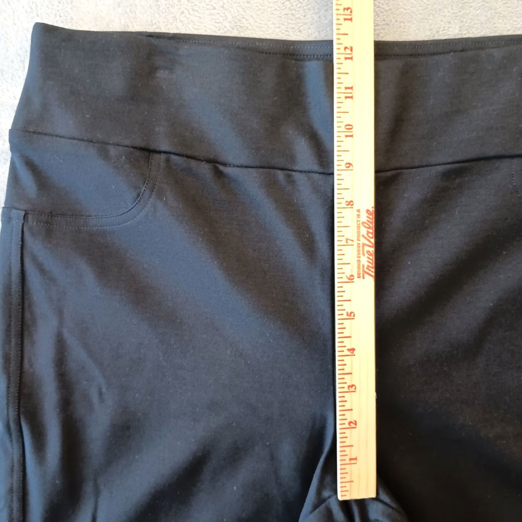 Vintage INC International Concepts Ankle Pants Womens Size 16 Black Pull On Skinny Stretch Size 38" / US 16 / IT 52 - 4 Thumbnail