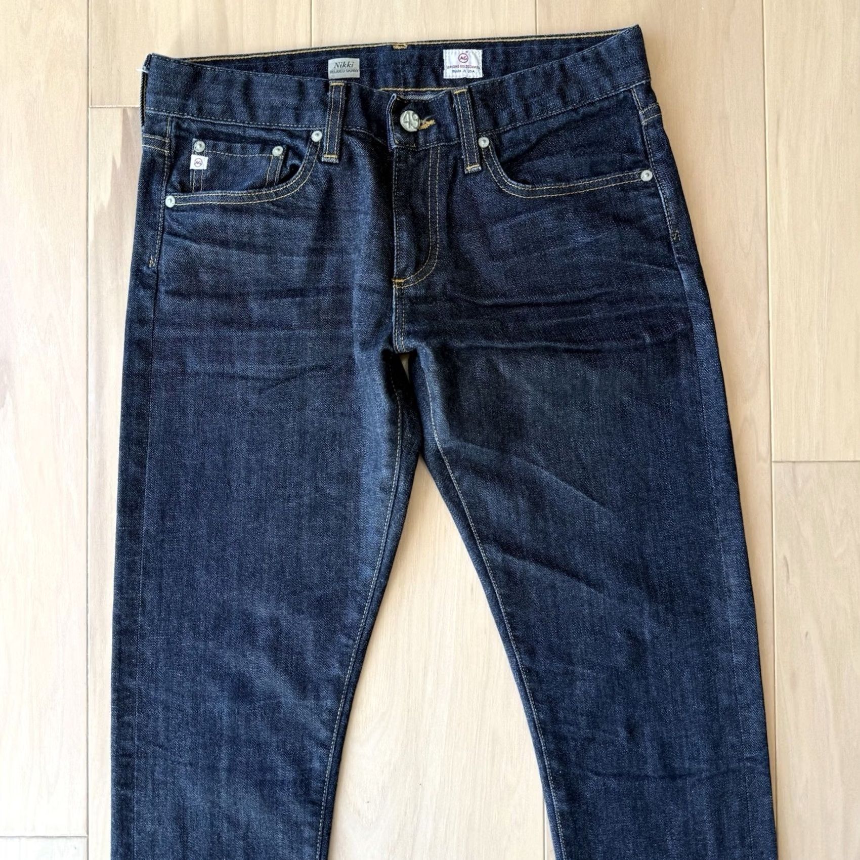 Vintage Adriano Goldschmied Jeans Women's 30 Dark Wash Relaxed Skinny Denim 5-Pocket Jeans Boys? Size 30" / US 8 / IT 44 - 3 Thumbnail