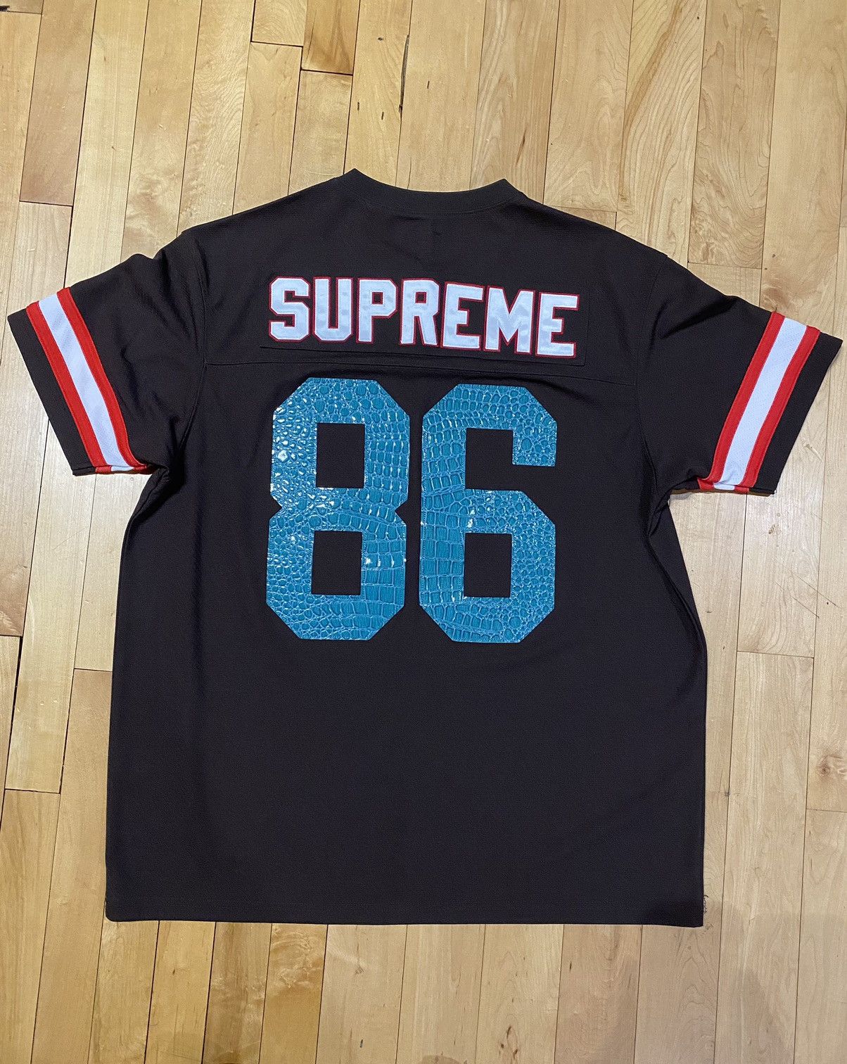 Supreme Supreme Faux Croc Football Jersey | Grailed