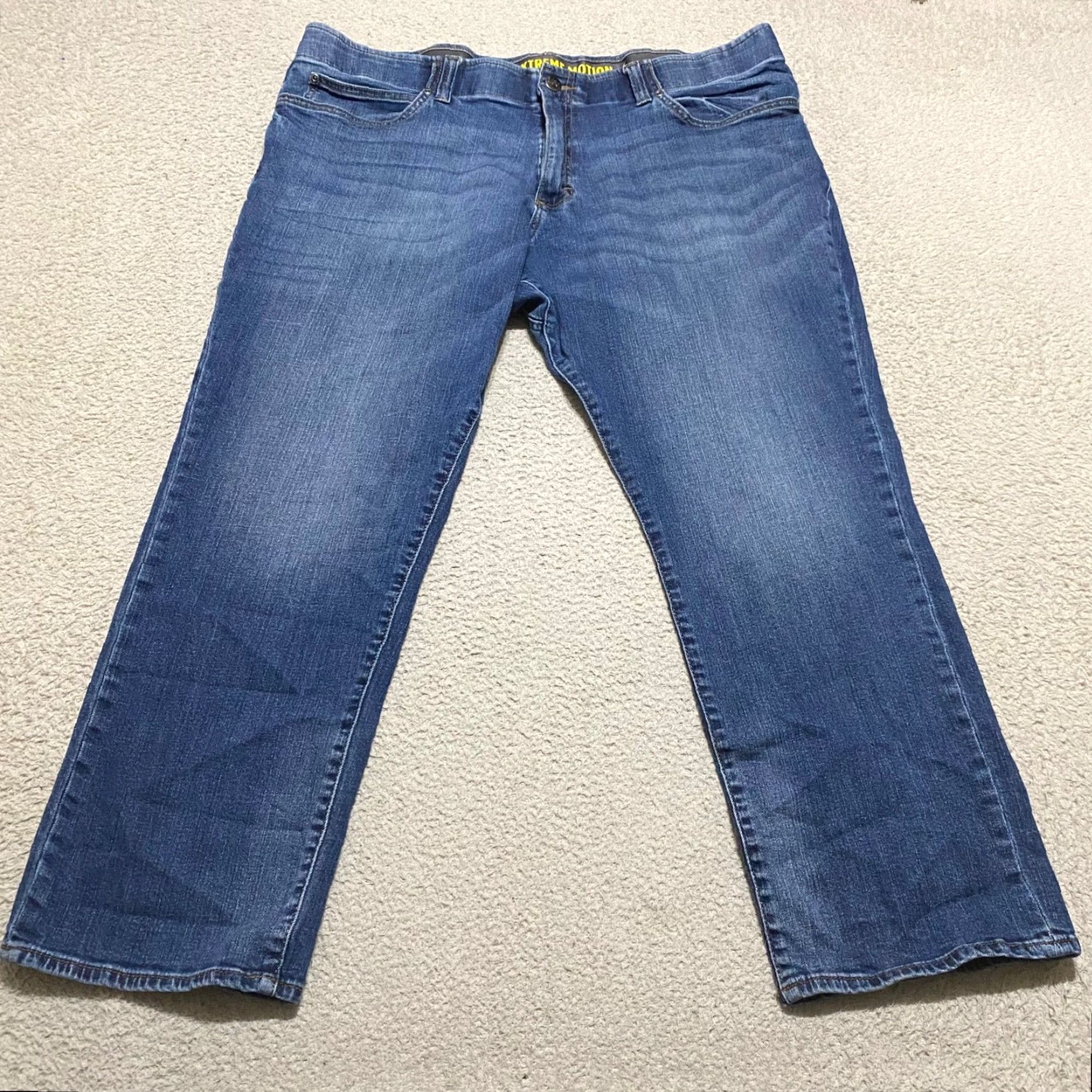Lee Lee Jeans Mens Straight Jeans 44x30 Blue Denim Extreme Motion Mid Rise Size US 44 / EU 60 - 2 Thumbnail