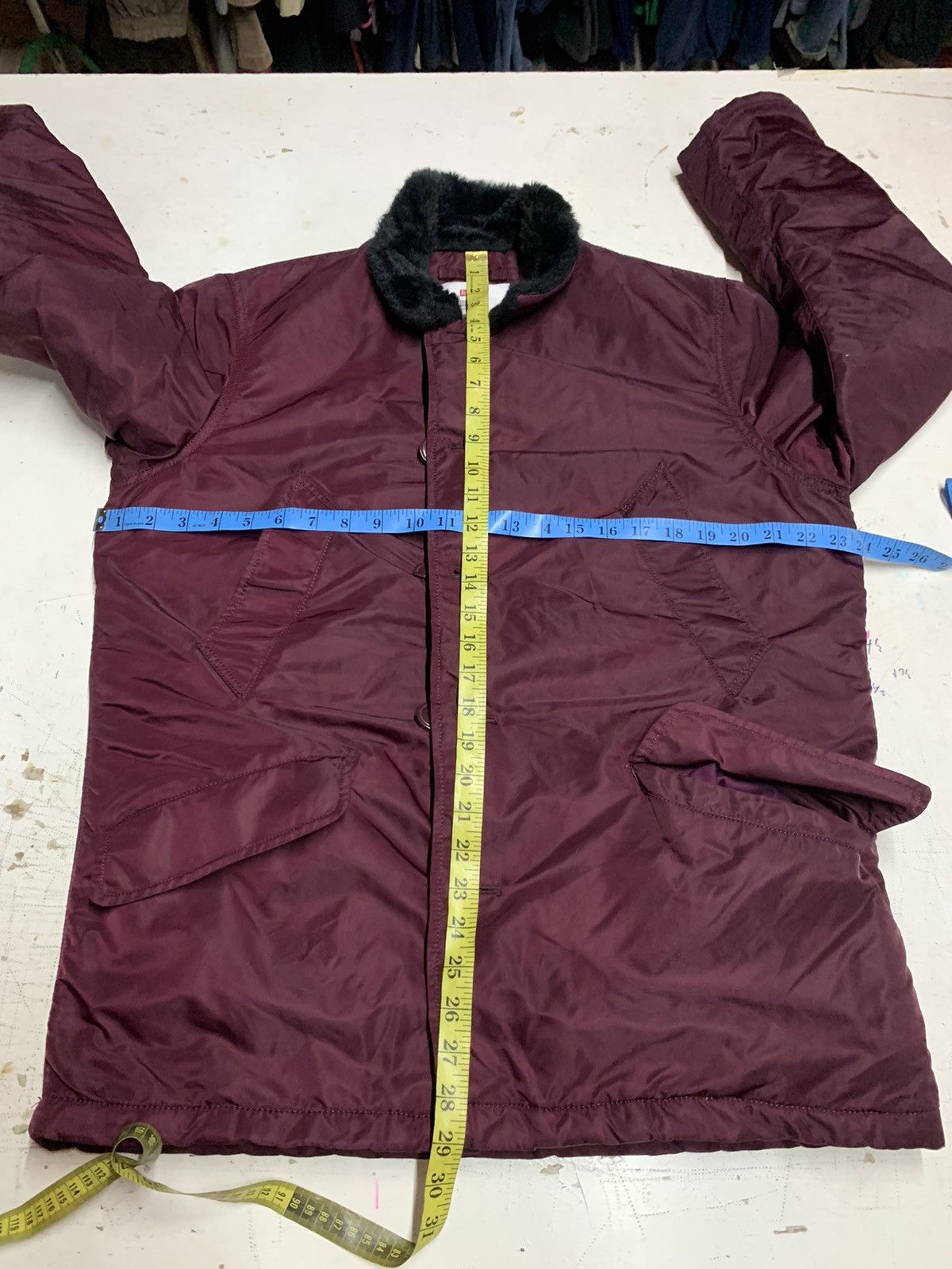 Supreme SUPREME BURGUNDY B-9 PARKA L | Grailed