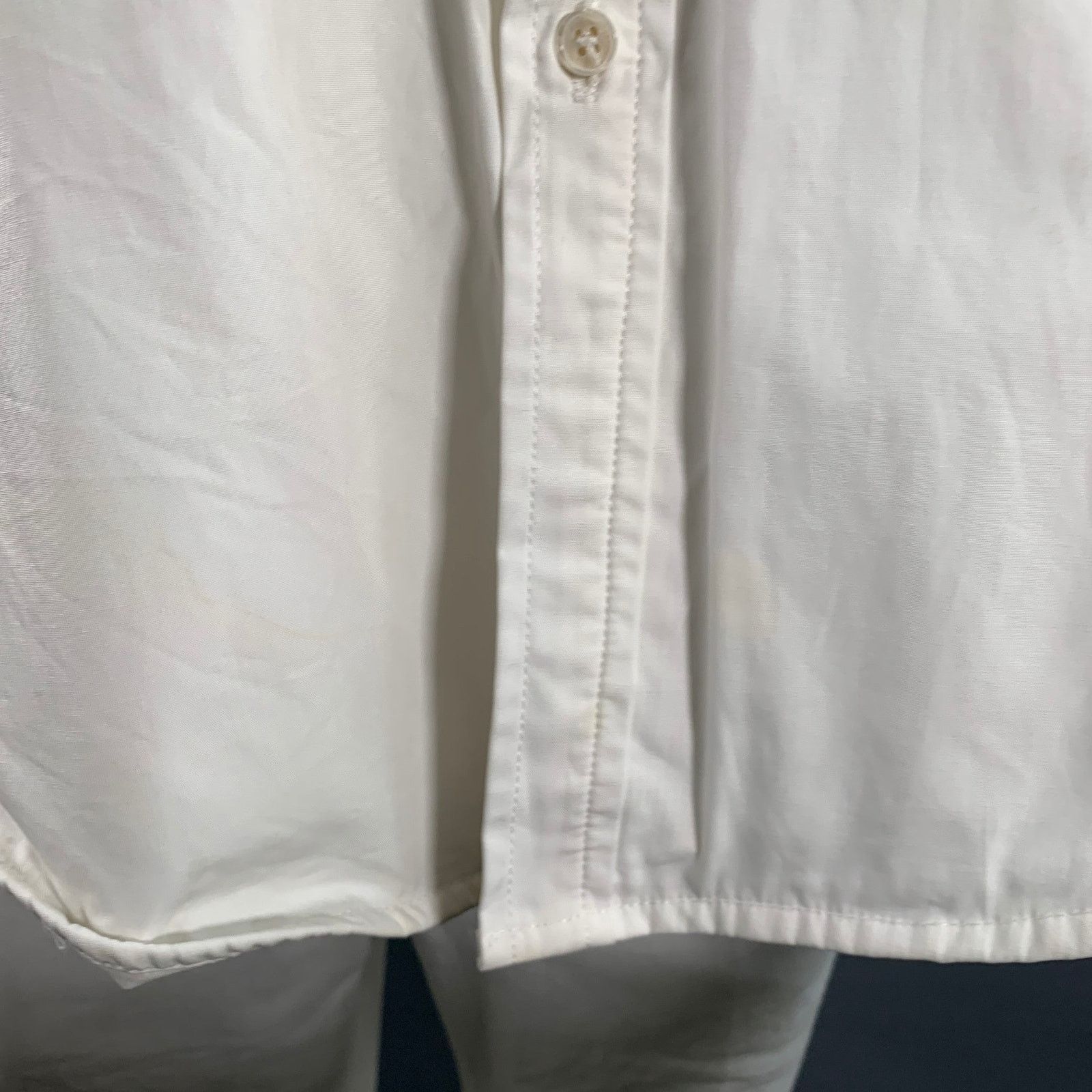 Other EVISTUB Size L White Cotton Oversized Long Sleeve Shirt Size US L / EU 52-54 / 3 - 4 Thumbnail