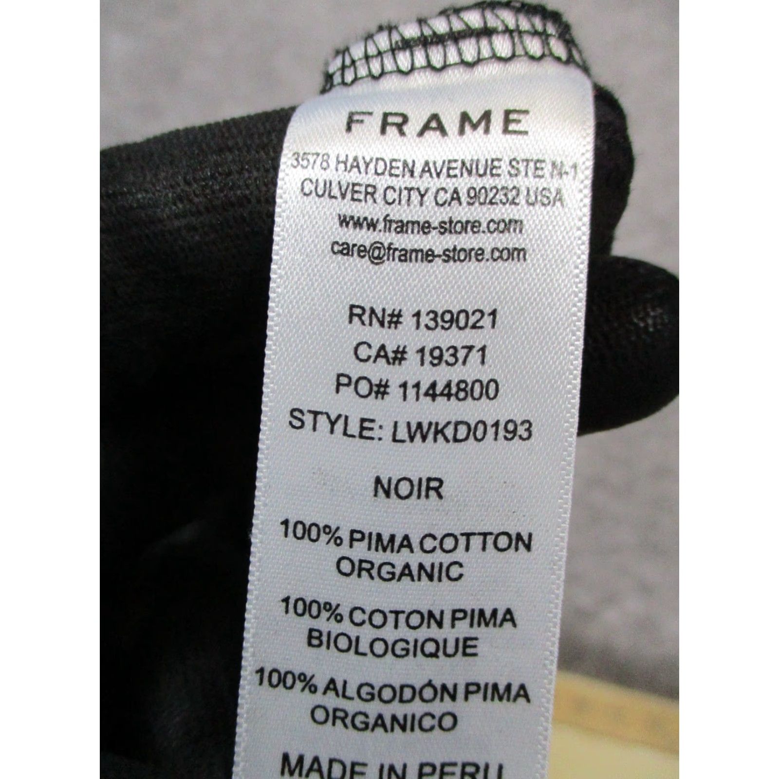 Frame Frame Dress Womens Small Black Cotton Size S / US 4 / IT 40 - 4 Thumbnail
