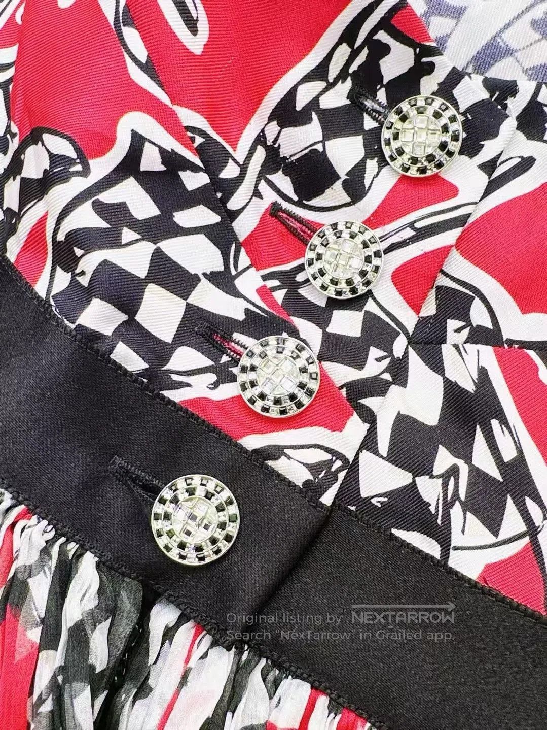 Chanel Chanel 23C Halter Mosaic Racing Dress. Size XXS / US 00 / IT 34 - 4 Thumbnail