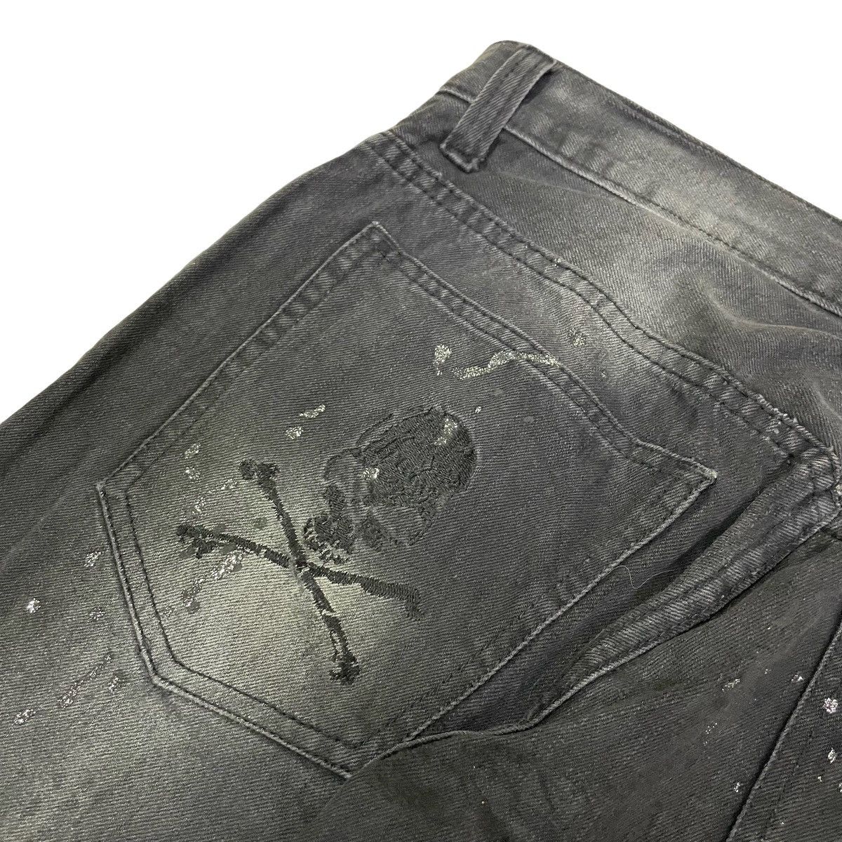 If Six Was Nine Vintage Y2K Flared Rare Faded Splatter Paint Design Size US 28 / EU 44 - 9 Thumbnail