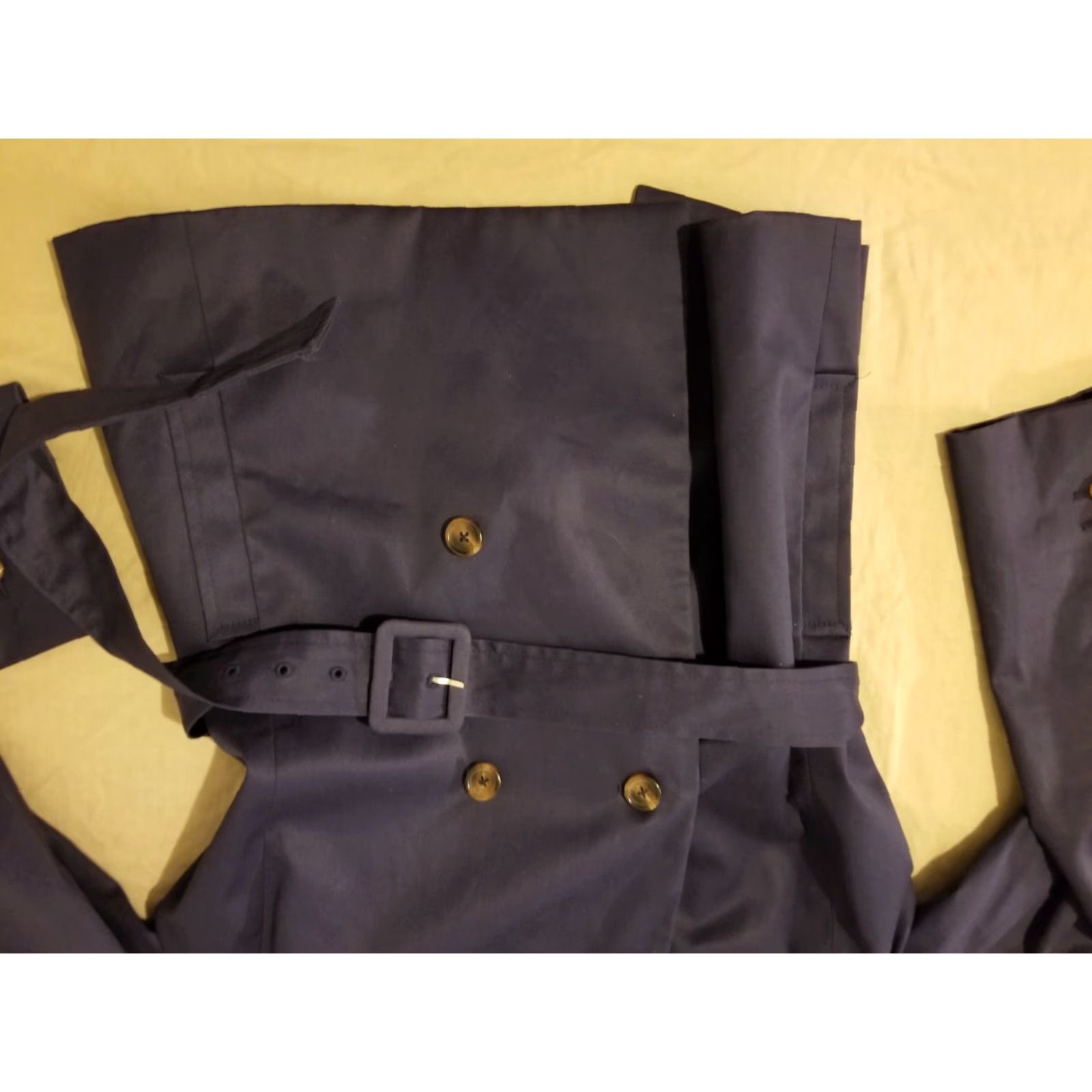 Brooks Brothers VINTAGE Brooks Brothers Trench Coat Jacket Navy Blue Cotton Womens 8 Blue Coat Trench Jacket Womens 8 Blue Brooks Brothers Size M / US 6-8 / IT 42-44 - 3 Thumbnail