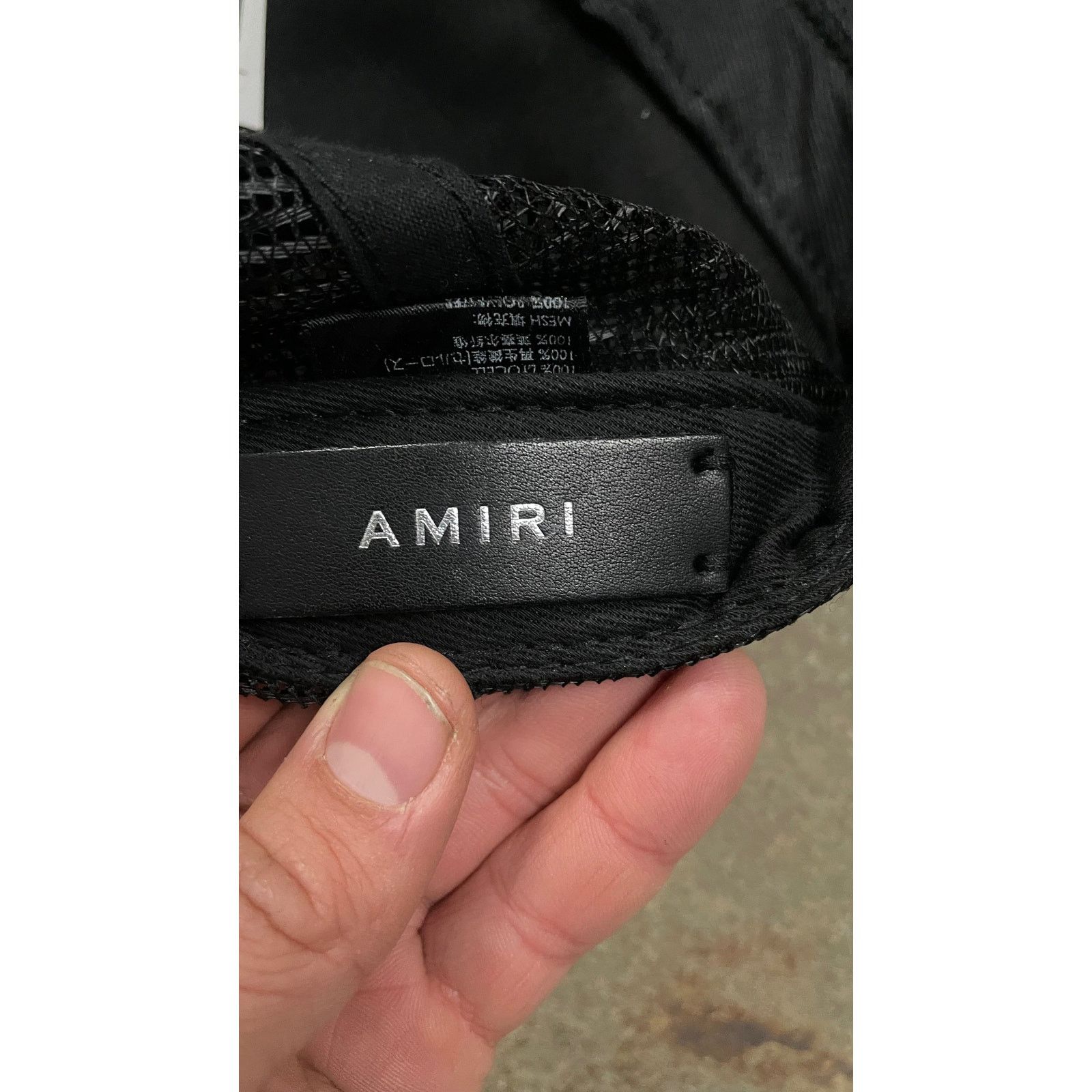 Amiri Amiri Trucker Black Green Used OS Size ONE SIZE - 3 Thumbnail