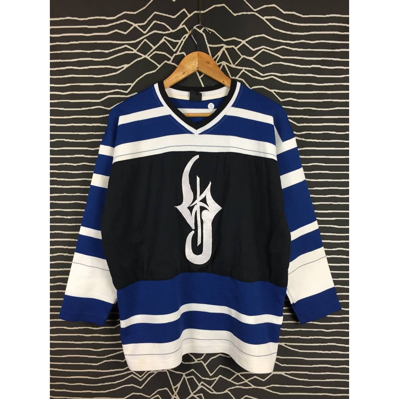 Japanese Brand Vtg DJ Honda Big Logo Streetwear Hip Hop Hockey Jersey Size US L / EU 52-54 / 3 - 1 Thumbnail