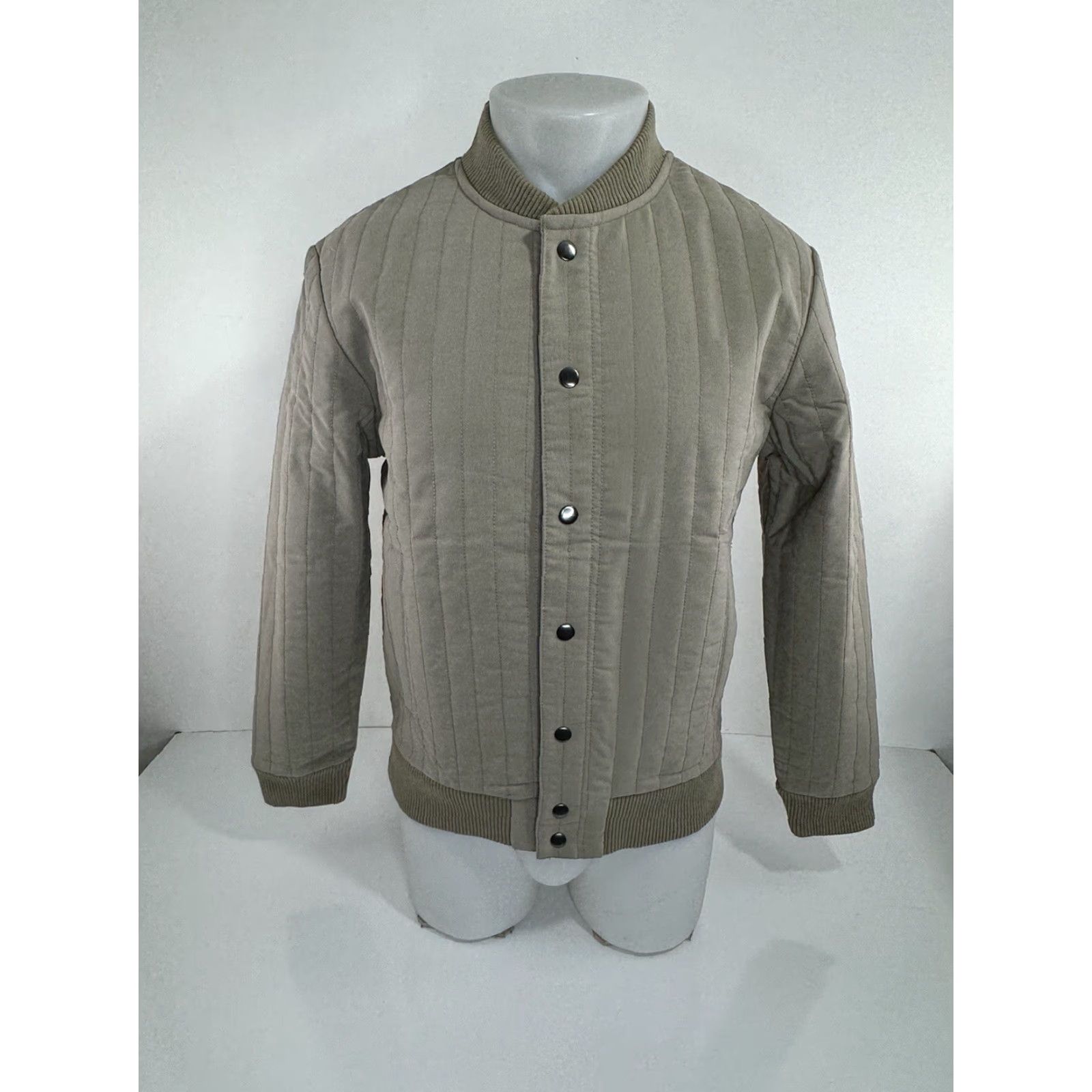 Carhartt CRIQUET Jacket - Carhartt Style Bomber - S - Khaki/Mermaid - Work Ranch Field Quilted Snap Size US S / EU 44-46 / 1 - 2 Thumbnail