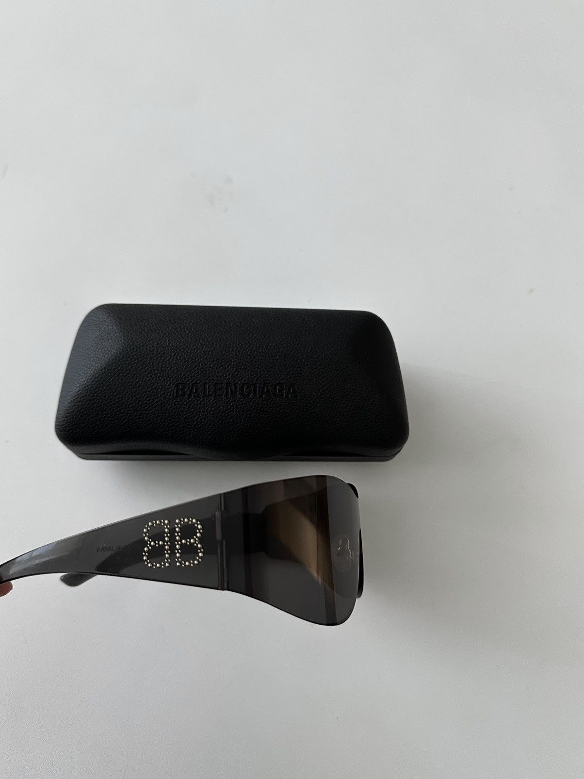 Balenciaga Balenciaga black shield BB mask sunglasses Size ONE SIZE - 7 Thumbnail