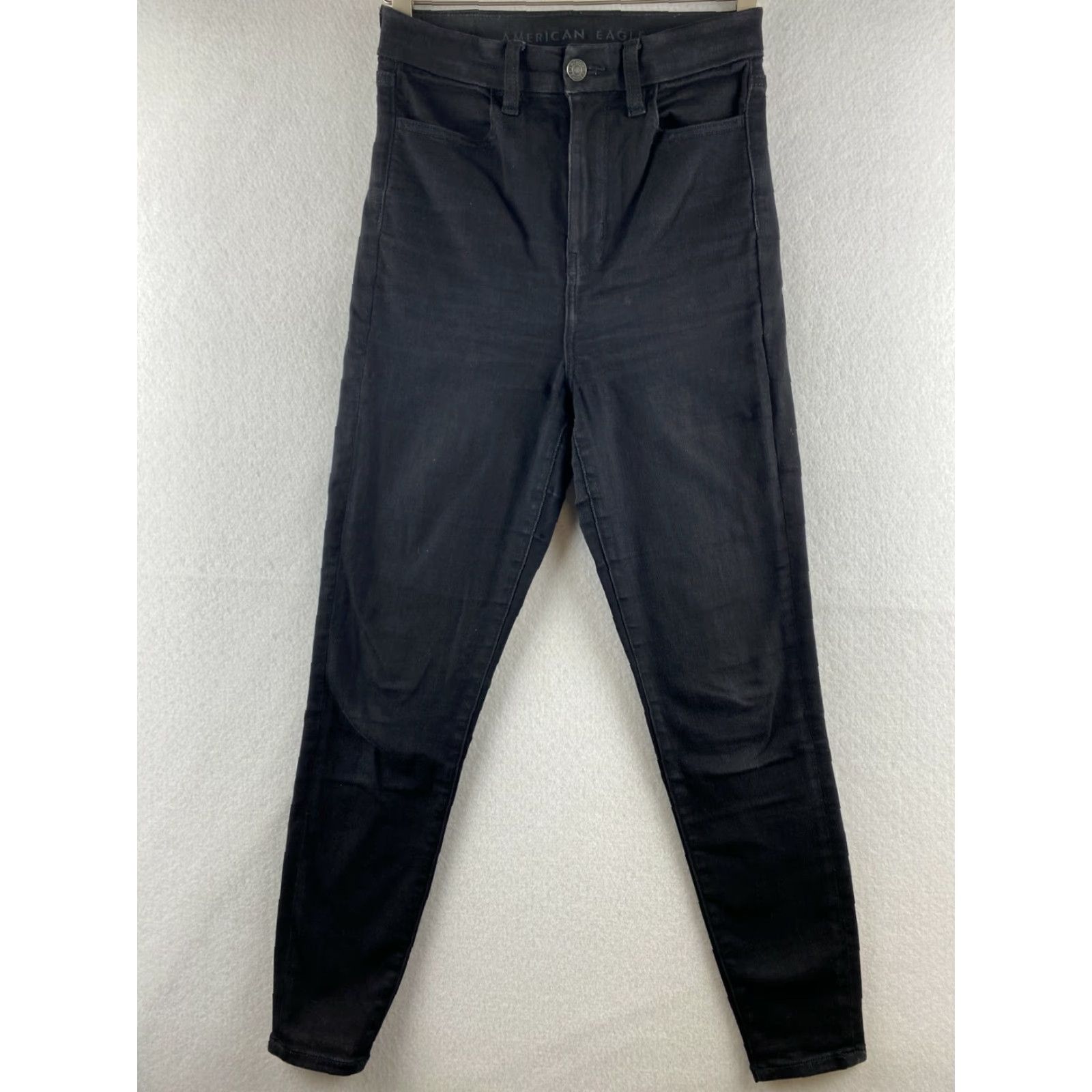 American Eagle Outfitters American Eagle Outfitters Jeans Womens 4 Black High Rise Ankle Skinny Stretch Jegging 27x26 Modern 90s Mens Womens Boys Girls Size 27" / US 4 / IT 40 - 2 Thumbnail
