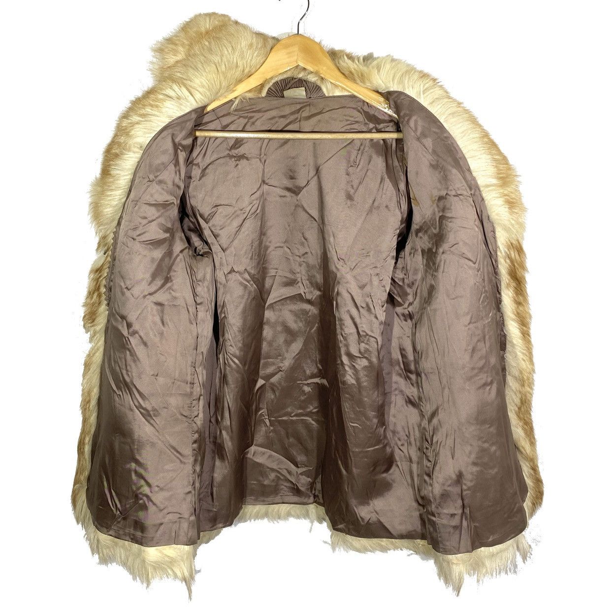 Vintage Manteau Pardessus Fourrure Chic Glam Vintage 80’s Size XL / US 12-14 / IT 48-50 - 4 Thumbnail
