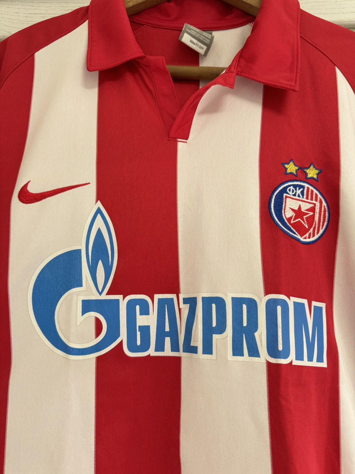 Nike Red Star Belgrade 2009-2010 Home Soccer Jersey Football Kit Size US S / EU 44-46 / 1 - 5 Thumbnail