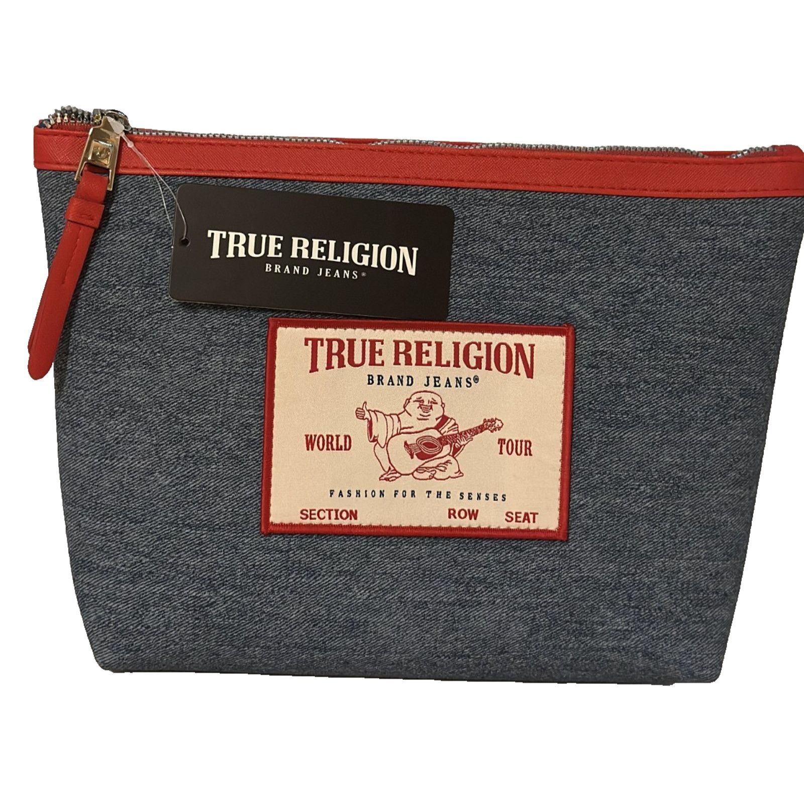 True Religion True Religion Denim Travel Cosmetics Bag Makeup Toiletry Size ONE SIZE - 3 Thumbnail