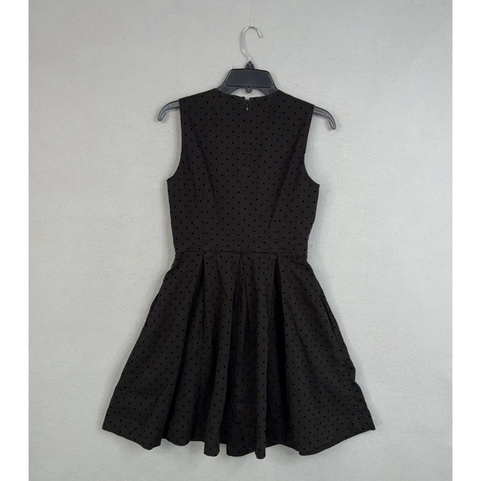 Gap GAP Dress Womens 2 Black Polka Dot Sleeveless Fit Flare Short Party LBD Dress Women Polka Dot Black Sleeveless Fit Flare Short Party LBD Size 26" / US 2 / IT 38 - 6 Thumbnail