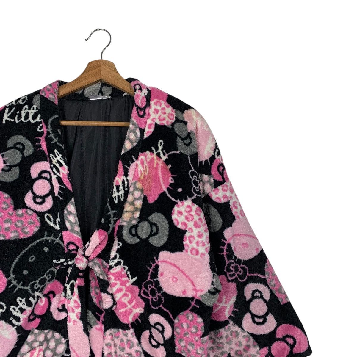 Japanese Brand Hello Kitty Fleece Fullprint Kimono Size L / US 10 / IT 46 - 5 Thumbnail