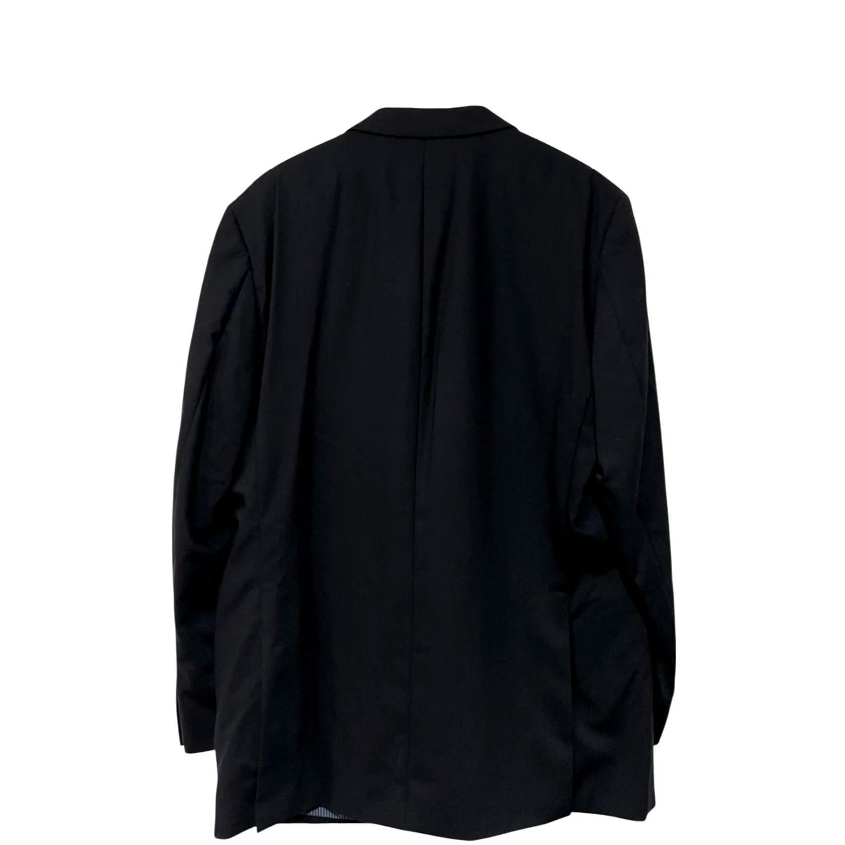 Calvin Klein VINTAGE Calvin Klein Blazer Jacket Men 46L Wool Black Slim 2 Piece Office Evening Blazer Mens Size 46R - 5 Thumbnail