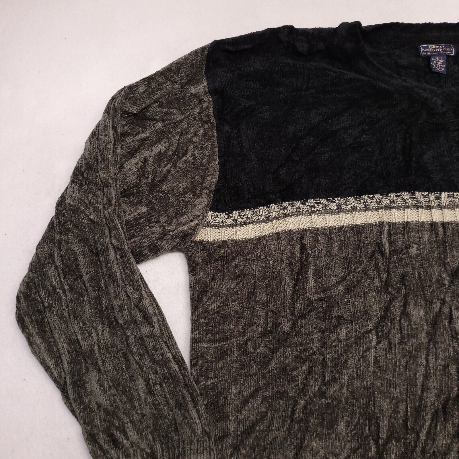 Great Northwest Great Northwest Casual Pullover Sweater Mens Size 3X Black Size US XXL / EU 58 / 5 - 4 Thumbnail