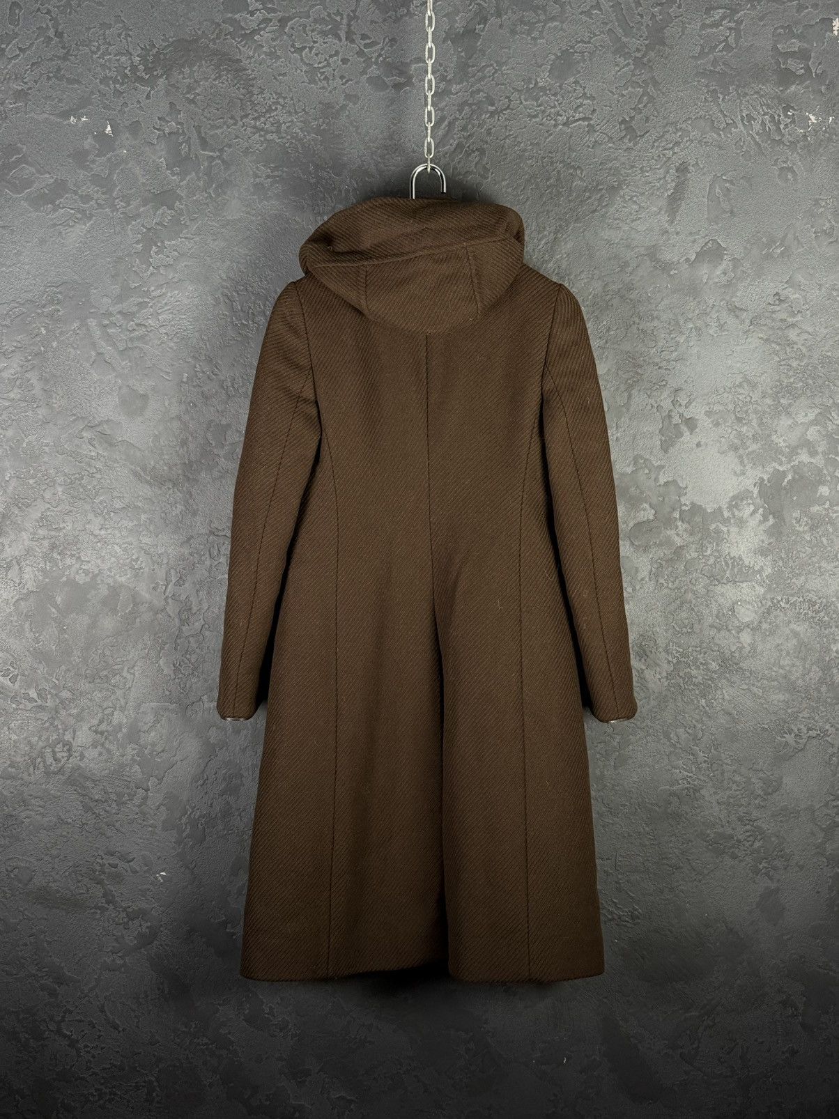 Prada Prada Women’s Hooded Brown Wool Long Coat Size S Size S / US 4 / IT 40 - 10 Thumbnail