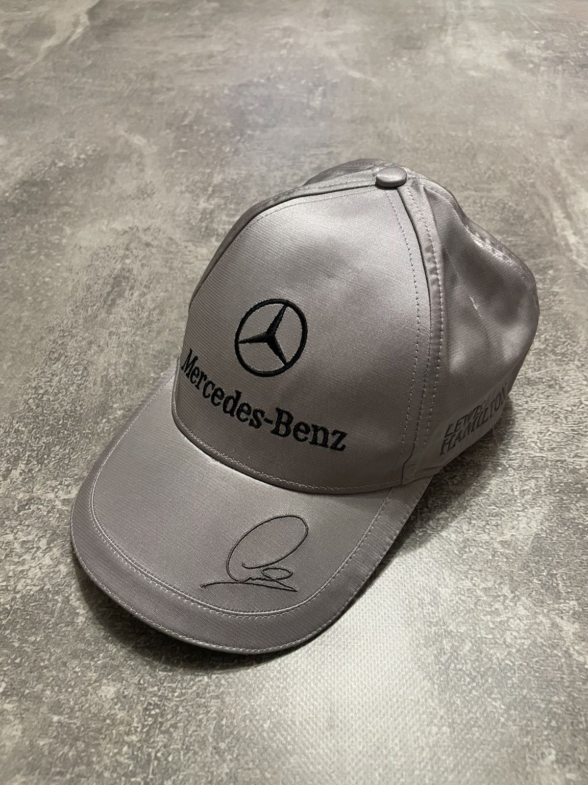Formula 1 × Mercedes-Benz × Puma Vintage Mercedes Benz AMG x Puma x Lewis Hamilton Racing Cap Size ONE SIZE - 1 Thumbnail