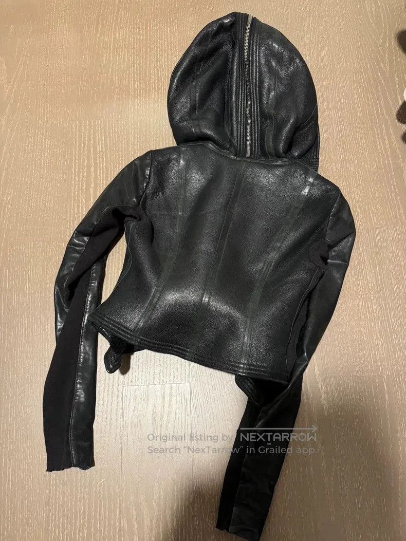 Rick Owens Rick Owens Hooded Leather Jacket- Size US M / EU 48-50 / 2 - 5 Thumbnail