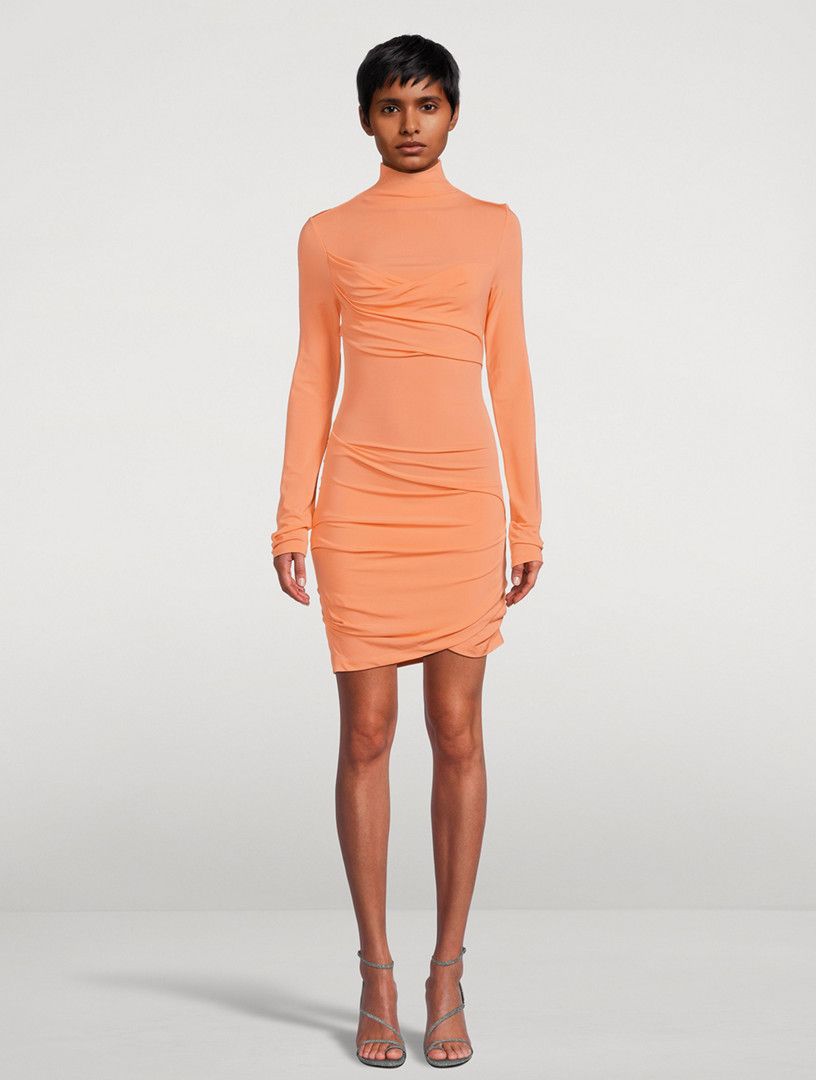 Off-White o1y1125 Midi Dress in Mandarin Size L / US 10 / IT 46 - 2 Thumbnail