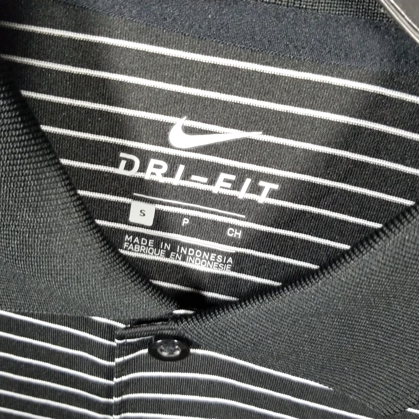 Nike VINTAGE Nike Oklahoma State Cowboys Polo Shirt Black White Striped Adult Small Dri-FIT Mens Size US S / EU 44-46 / 1 - 3 Thumbnail