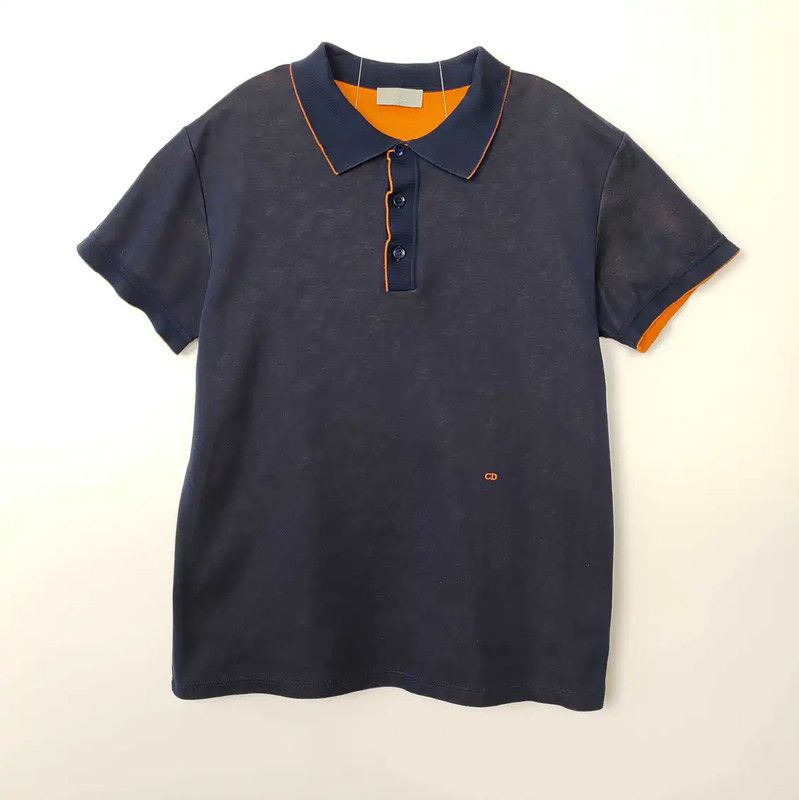 Dior Dior Cotton Polo in Navy Blue 0089 Size US M / EU 48-50 / 2 - 1 Thumbnail