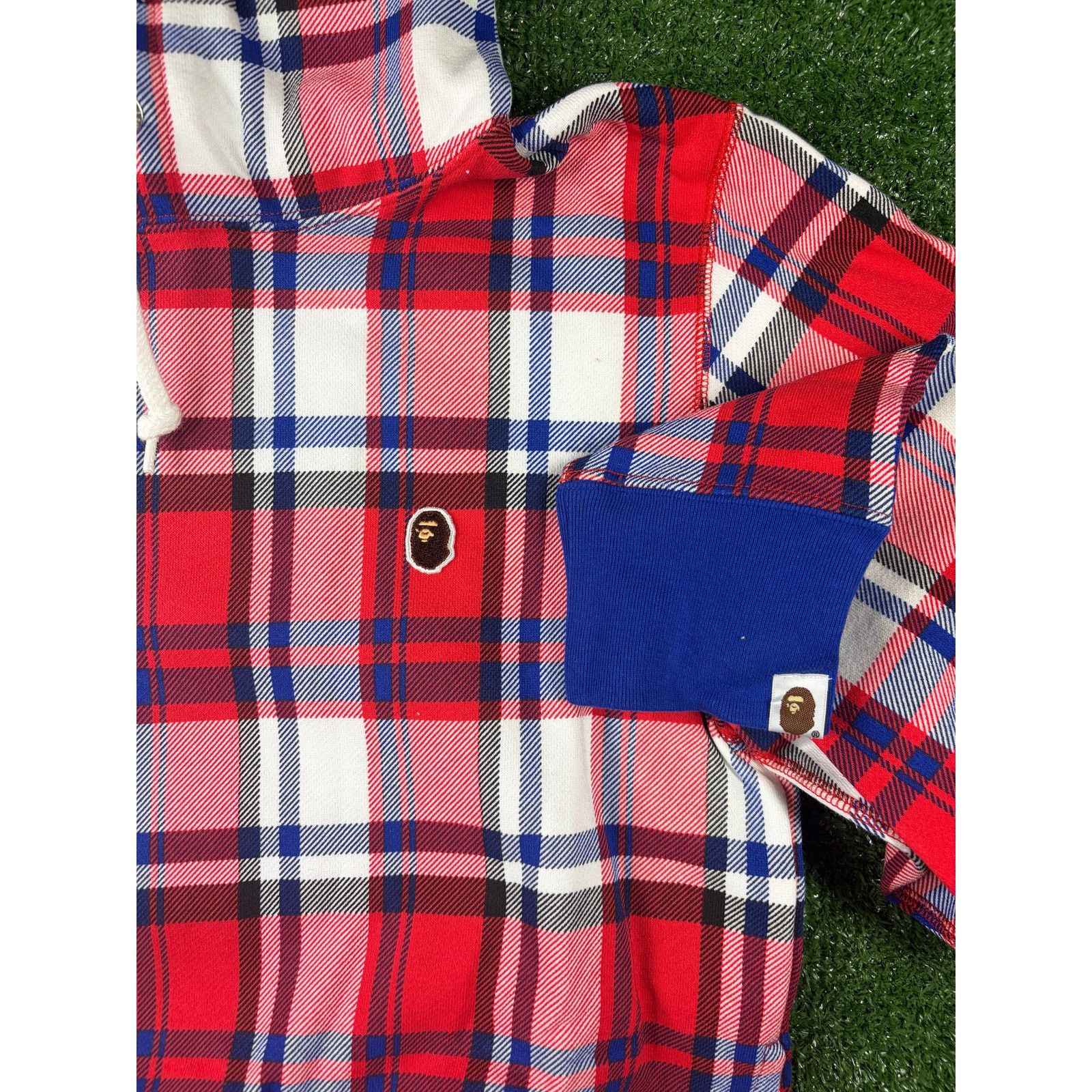 Bape Bape London Plaid Check Wide Pullover Hoodie Size Medium Size US M / EU 48-50 / 2 - 2 Thumbnail