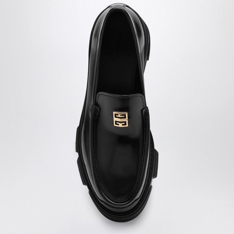Givenchy o1d2blof0824 Leather Loafer Logo in Black Size US 9 / IT 39 - 3 Thumbnail