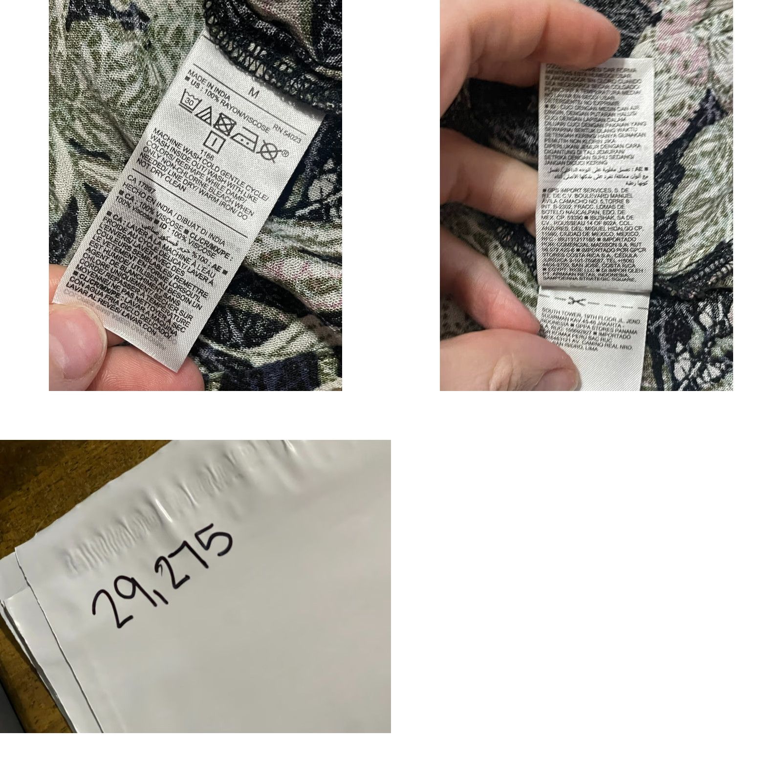 Old Navy Old Navy Shirt Women's M Black Pink Green Floral V-neck T-Shirt Casual Shirts Colorful 90s? No, ignore 90s. Size M / US 6-8 / IT 42-44 - 8 Thumbnail