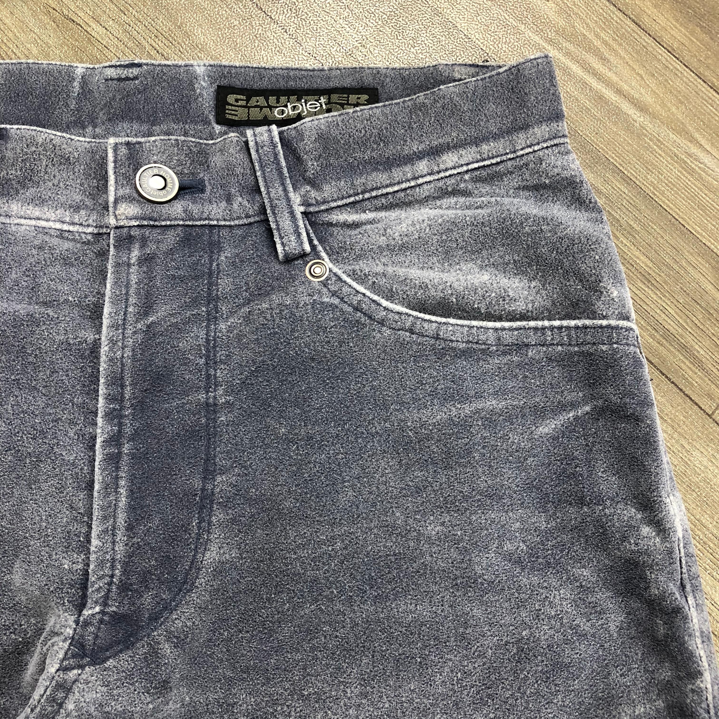 Gaultier Homme Objet 2000s Gaultier Homme Objet Faded Lgb Style Denim Jeans Size US 30 / EU 46 - 7 Thumbnail