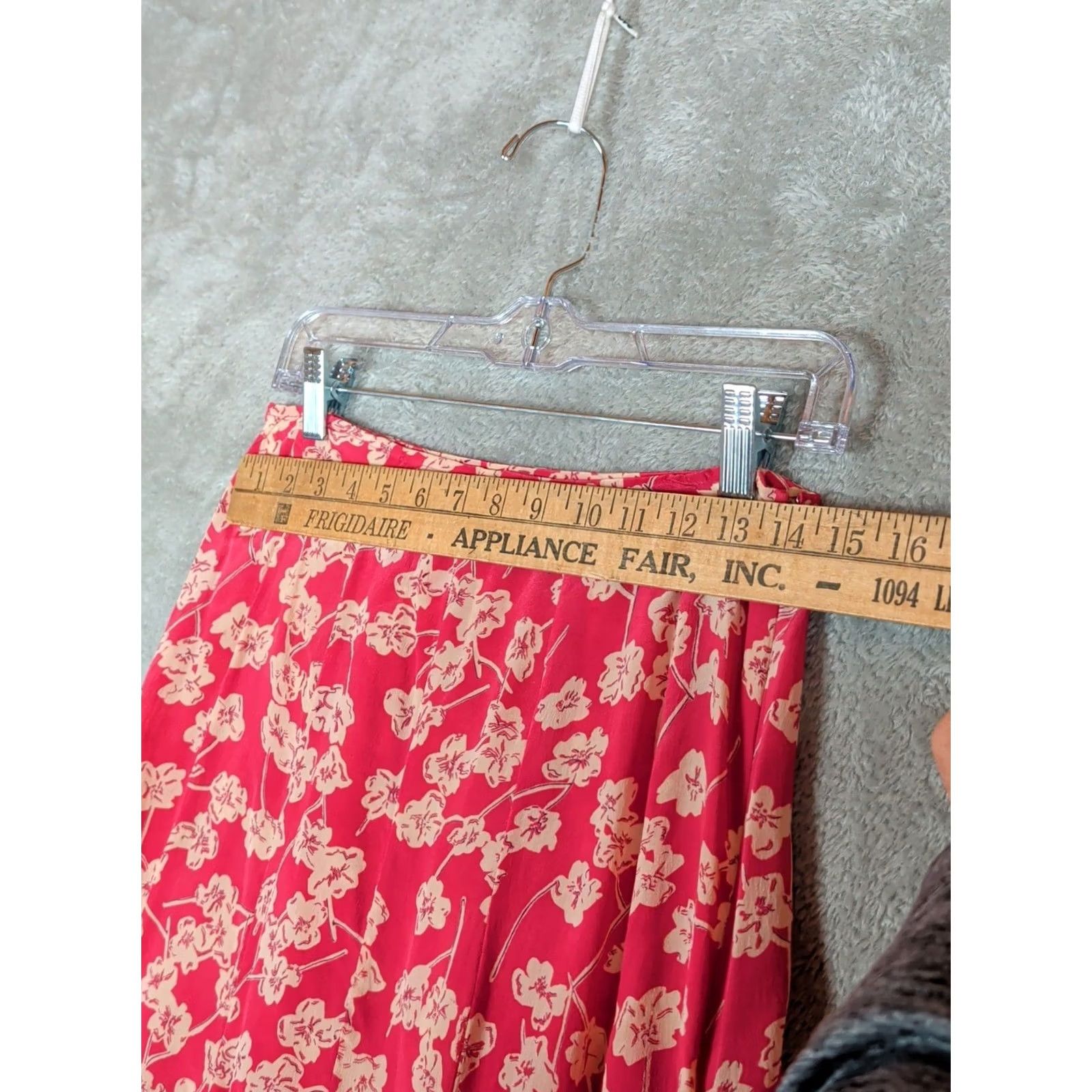 Nicole Farhi Nicole Farhi Silk Skirt Women's Size 2 Pink Floral Fairy A-Line Knee Length Chiffon Zip Summer Spring Size 26" / US 2 / IT 38 - 4 Thumbnail