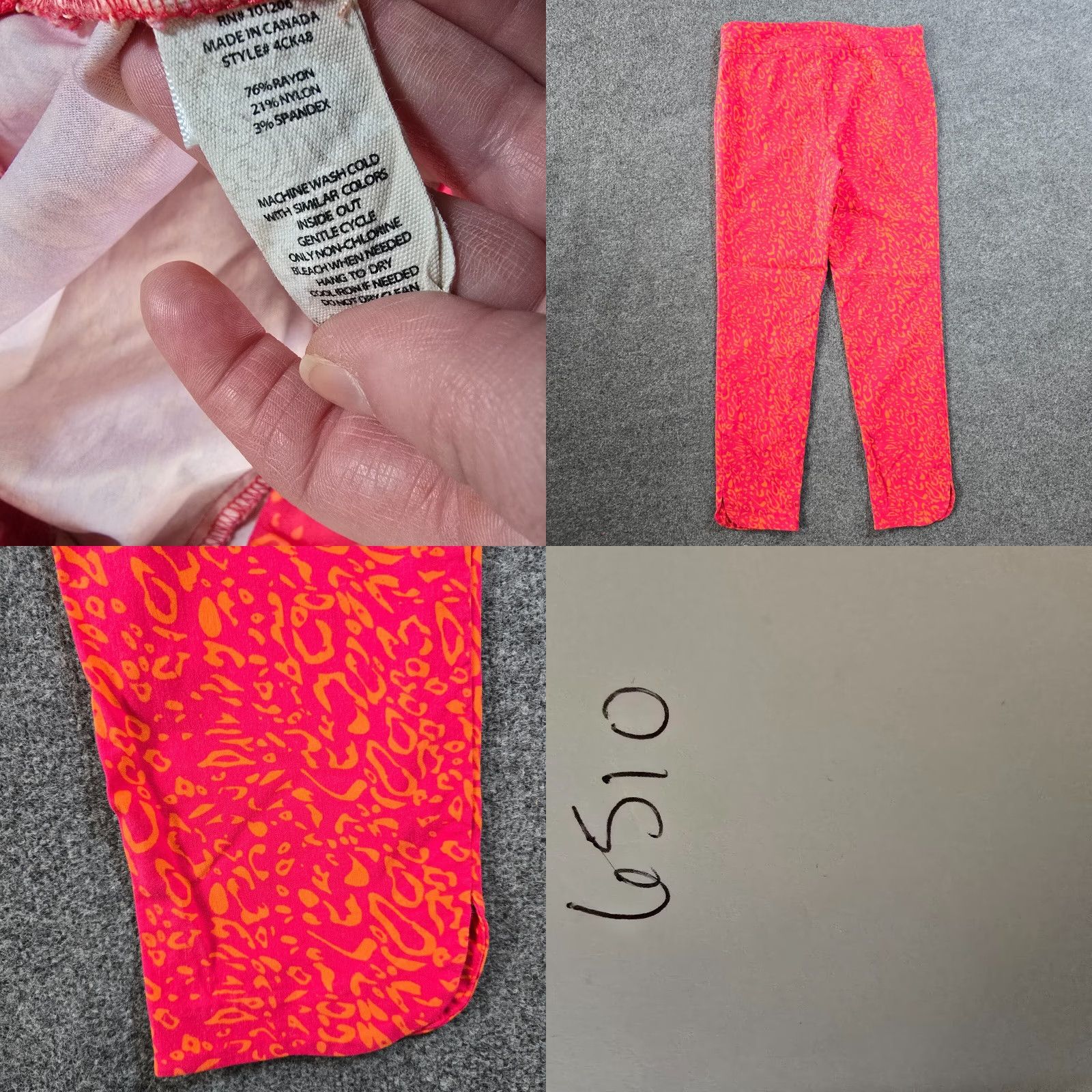 Soft Surroundings Soft Surroundings Pants Womens XL Tall Pink Orange Leopard Stretch Ponte Dress Pants Skinny Front Flat Front Size 40" / US 18 - 8 Thumbnail