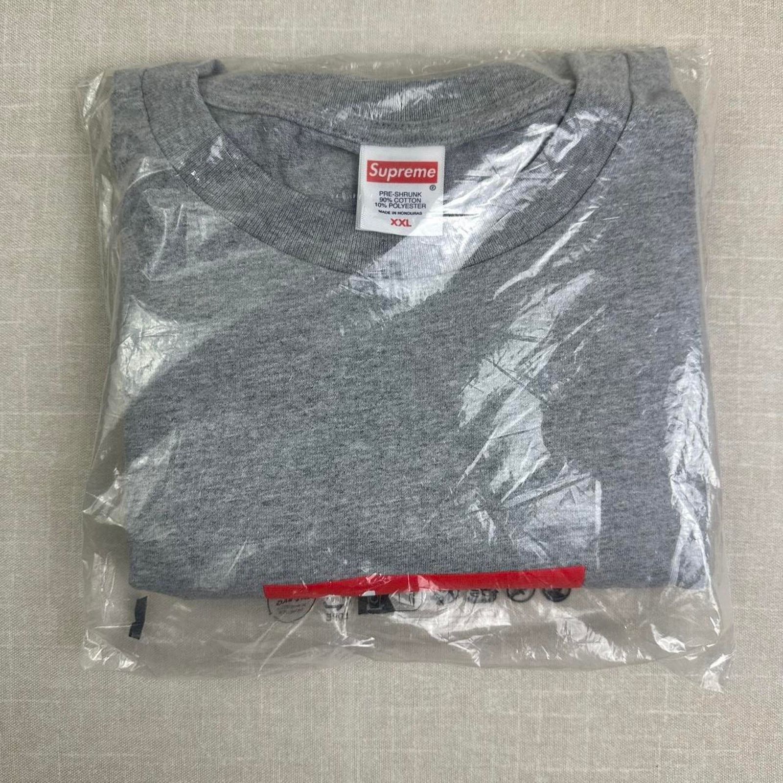Supreme 🩶 Supreme Arabic Box Logo Tee in Heather Grey XXL Size US XXL / EU 58 / 5 - 2 Thumbnail