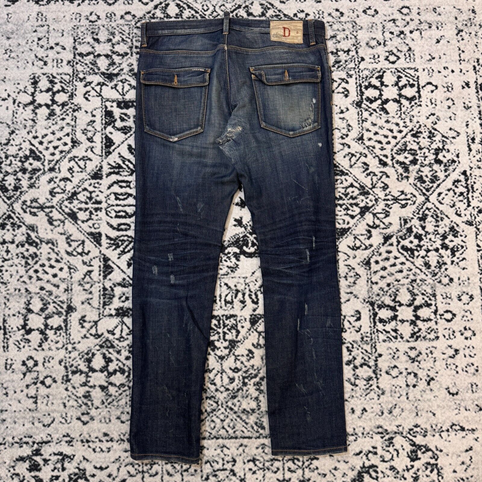 Dsquared2 × Vintage Dsquared2 Blue Cotton Denim Pants Size 48 IT Faded Ripped Size US 35 - 14 Thumbnail