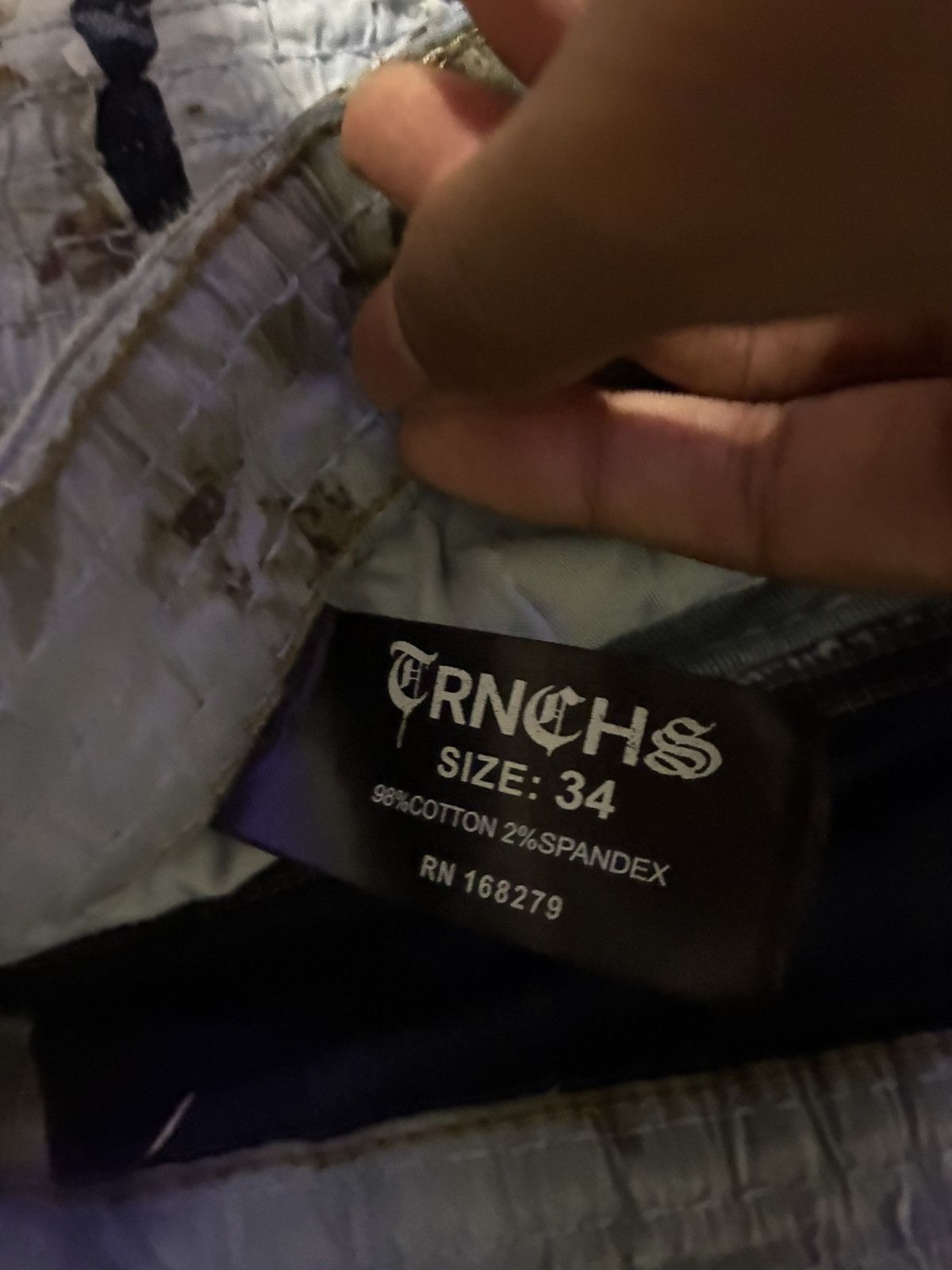 Other Distressed denim flare jeans in black and grey Size US 34 / EU 50 - 3 Thumbnail