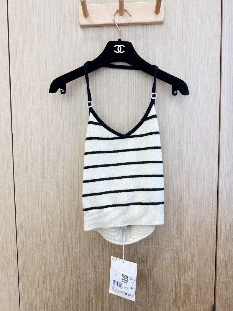 Chanel Chanel Striped double c neck strap Size XXS / US 00 / IT 34 - 1 Thumbnail