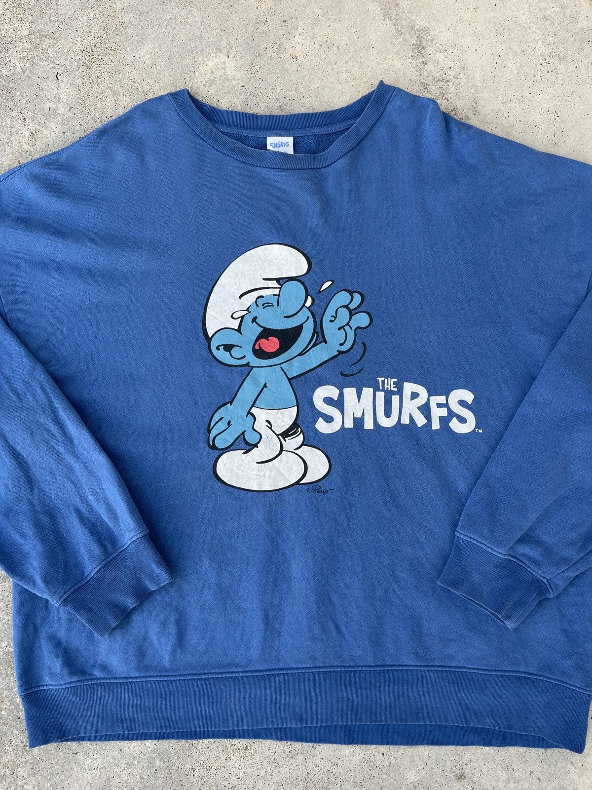 Japanese Brand × Vintage The Smurfs Vintage Comics Made in Japan Sweatshirt Size US XL / EU 56 / 4 - 2 Thumbnail