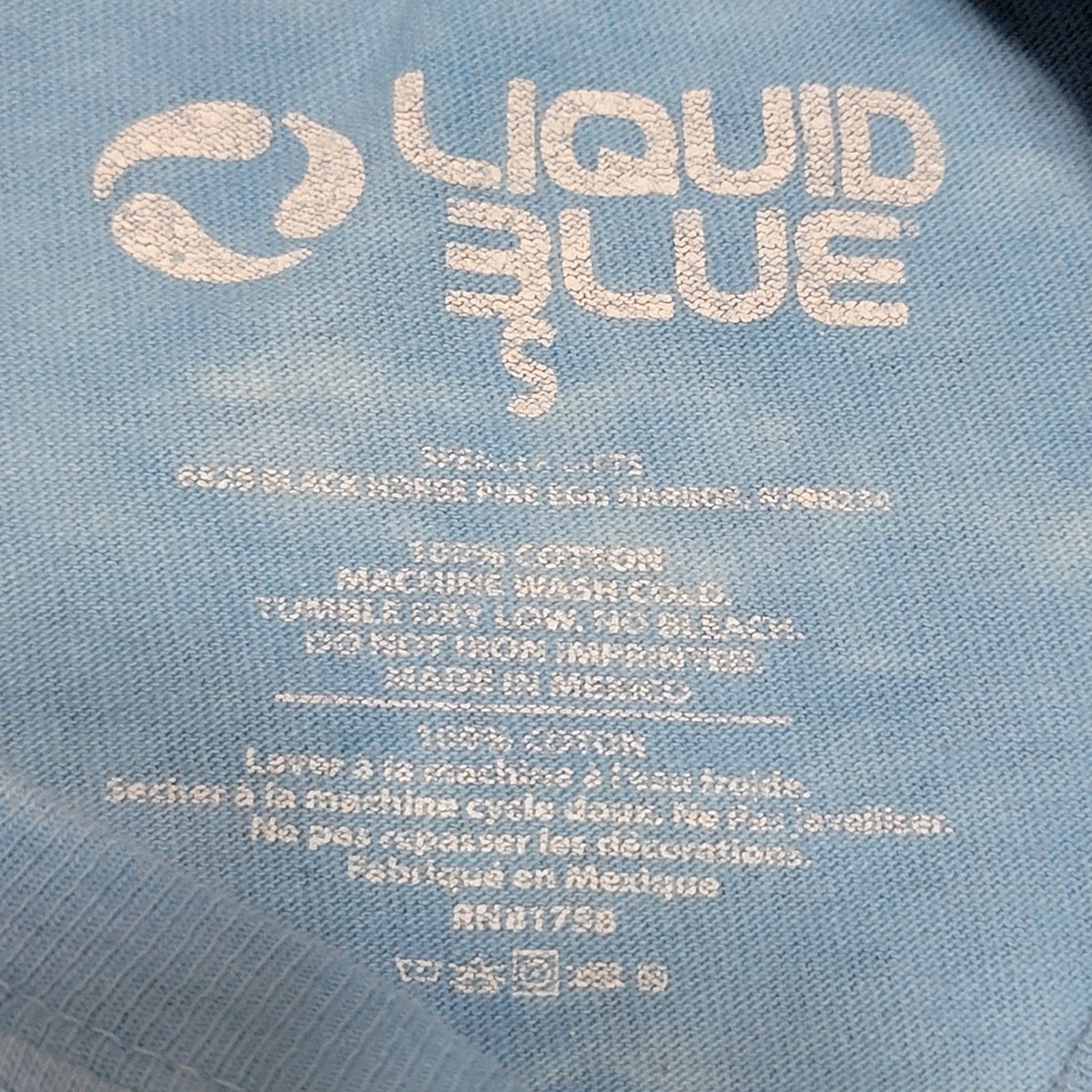 Liquid Blue Liquid Blue Tie Dye Unisex Tee "We're All Mad Here" - Small Size US S / EU 44-46 / 1 - 2 Thumbnail