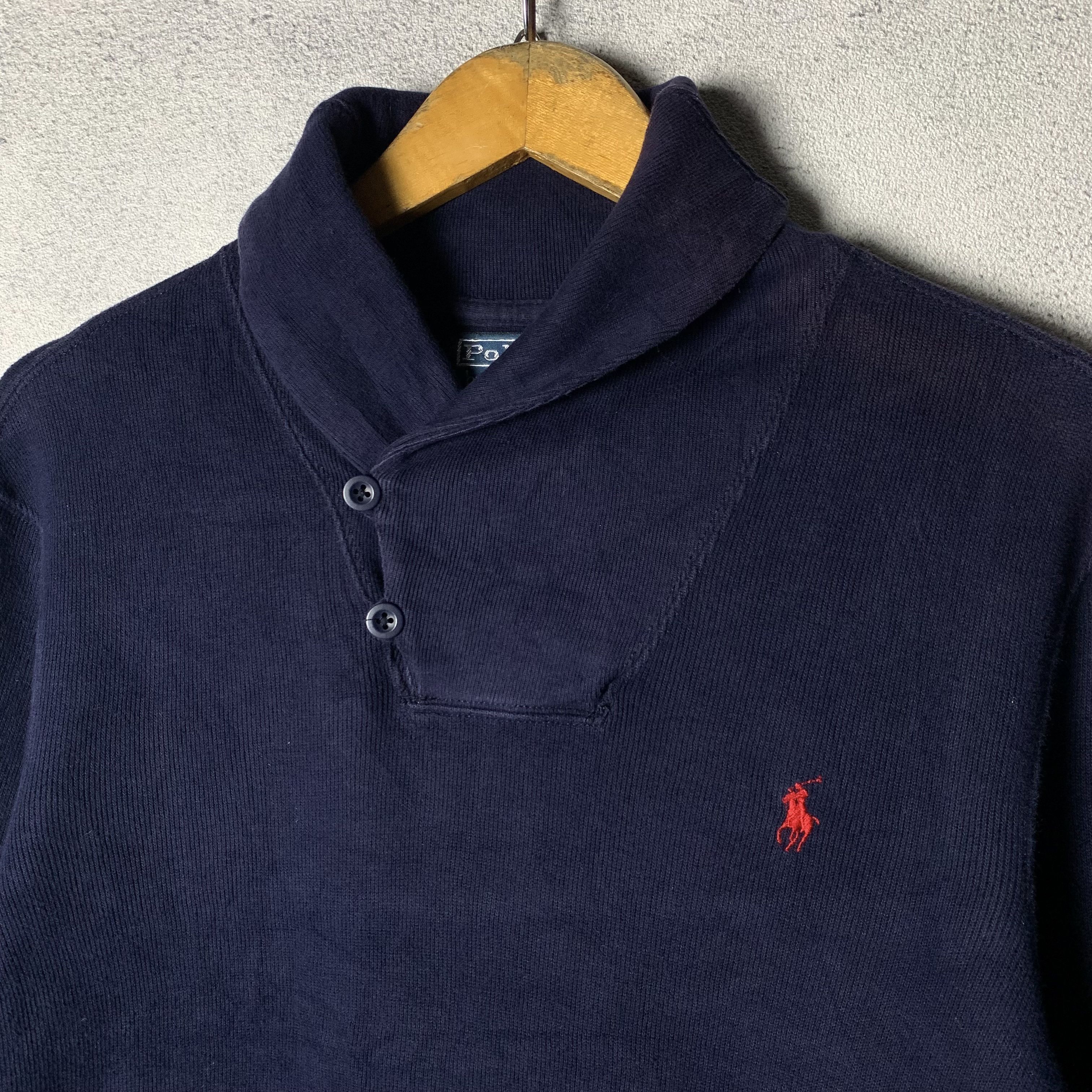 Polo Ralph Lauren Polo Ralph Lauren Shawl Collar Sweatshirt Crewneck Size US S / EU 44-46 / 1 - 2 Thumbnail
